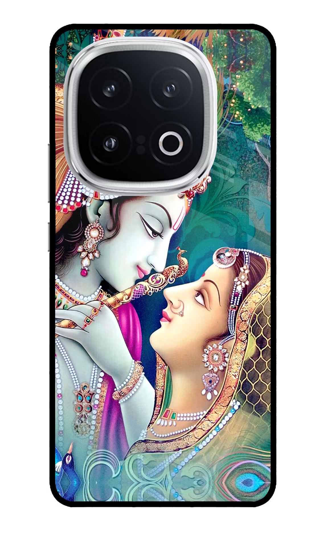 Lord Radha Krishna iQOO 13 5G Glass Case - Lord Radha Krishna iQOO 13 5G Glass Case Lord Radha Krishna iQOO 13 5G Glass Case