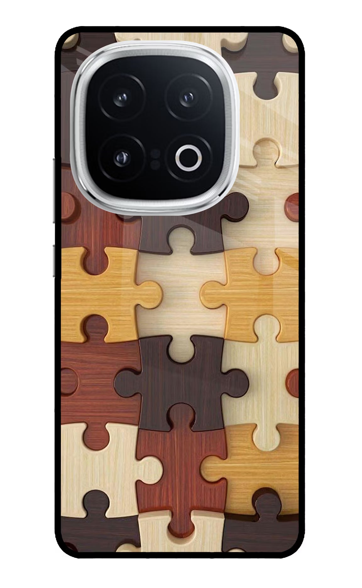 Wooden Puzzle iQOO 13 5G Glass Case - Wooden Puzzle iQOO 13 5G Glass Case Wooden Puzzle iQOO 13 5G Glass Case