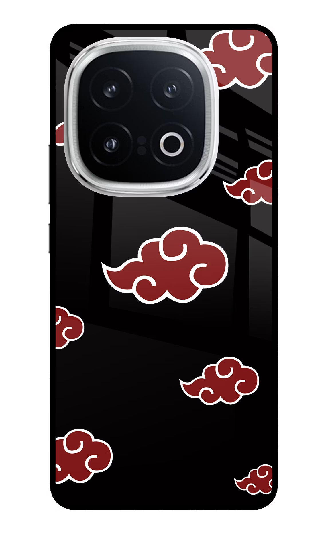 Akatsuki iQOO 13 5G Back Cover - Akatsuki iQOO 13 5G Glass Case Back Cover by Casekaro Akatsuki iQOO 13 5G Glass Case Back Cover by Casekaro