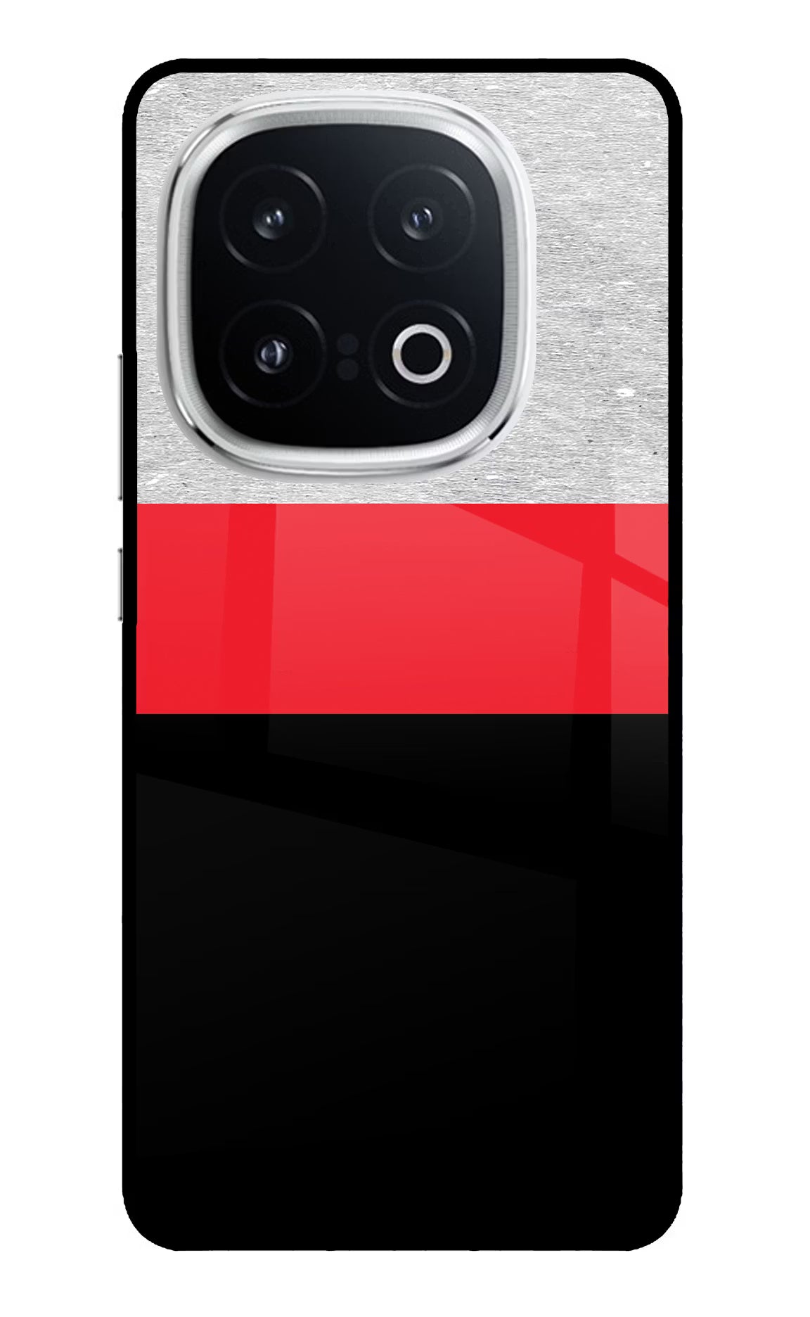 Tri Color Pattern iQOO 13 5G Back Cover - Tri Color Pattern iQOO 13 5G Glass Case Back Cover by Casekaro Tri Color Pattern iQOO 13 5G Glass Case Back Cover by Casekaro