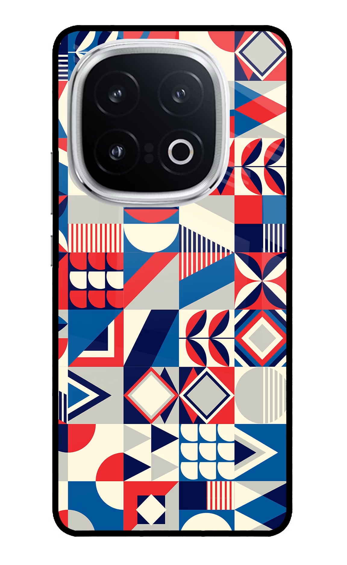 Colorful Pattern iQOO 13 5G Back Cover - Colorful Pattern iQOO 13 5G Glass Case Back Cover by Casekaro Colorful Pattern iQOO 13 5G Glass Case Back Cover by Casekaro