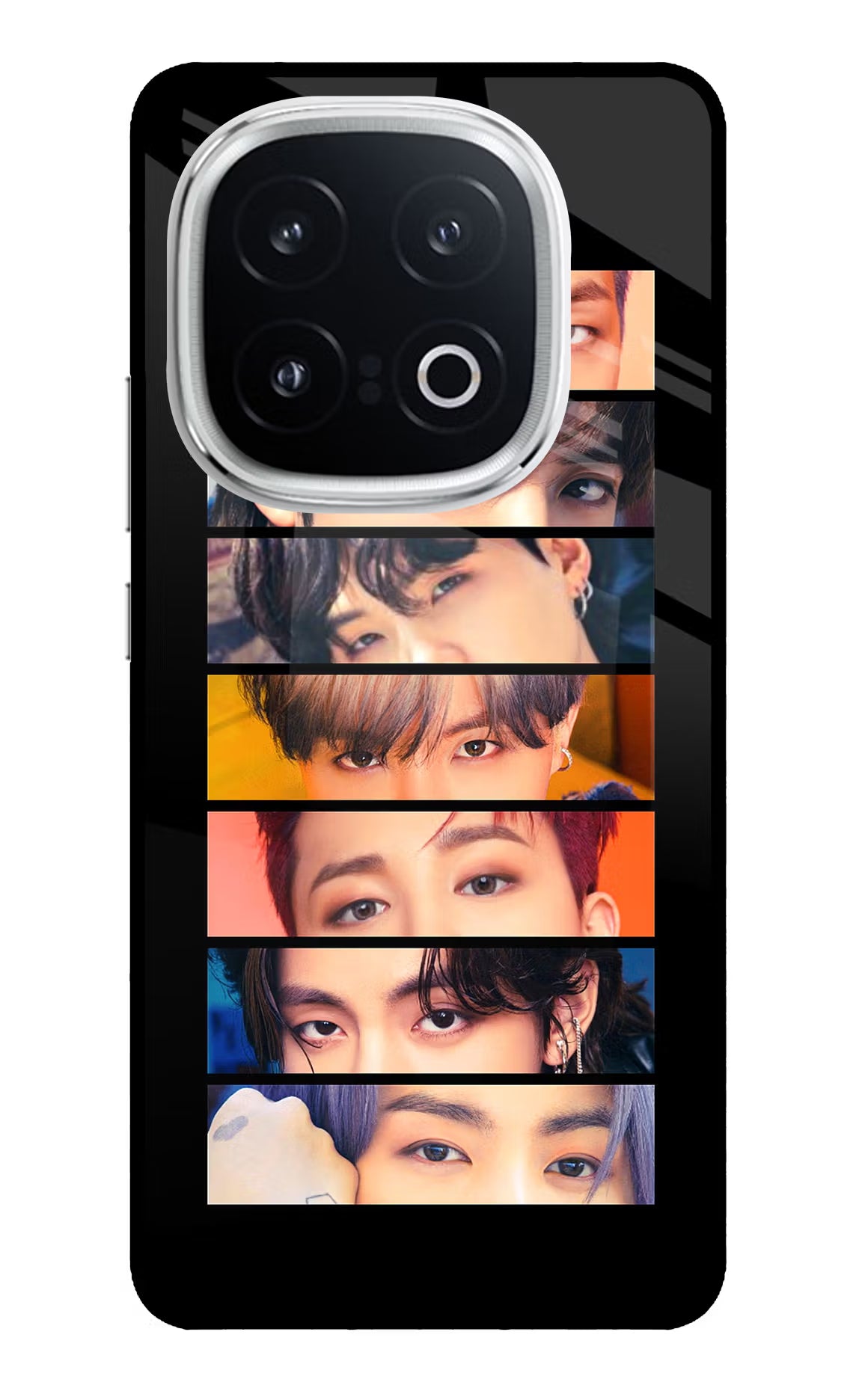 BTS Eyes iQOO 13 5G Back Cover - BTS Eyes iQOO 13 5G Glass Case Back Cover by Casekaro BTS Eyes iQOO 13 5G Glass Case Back Cover by Casekaro