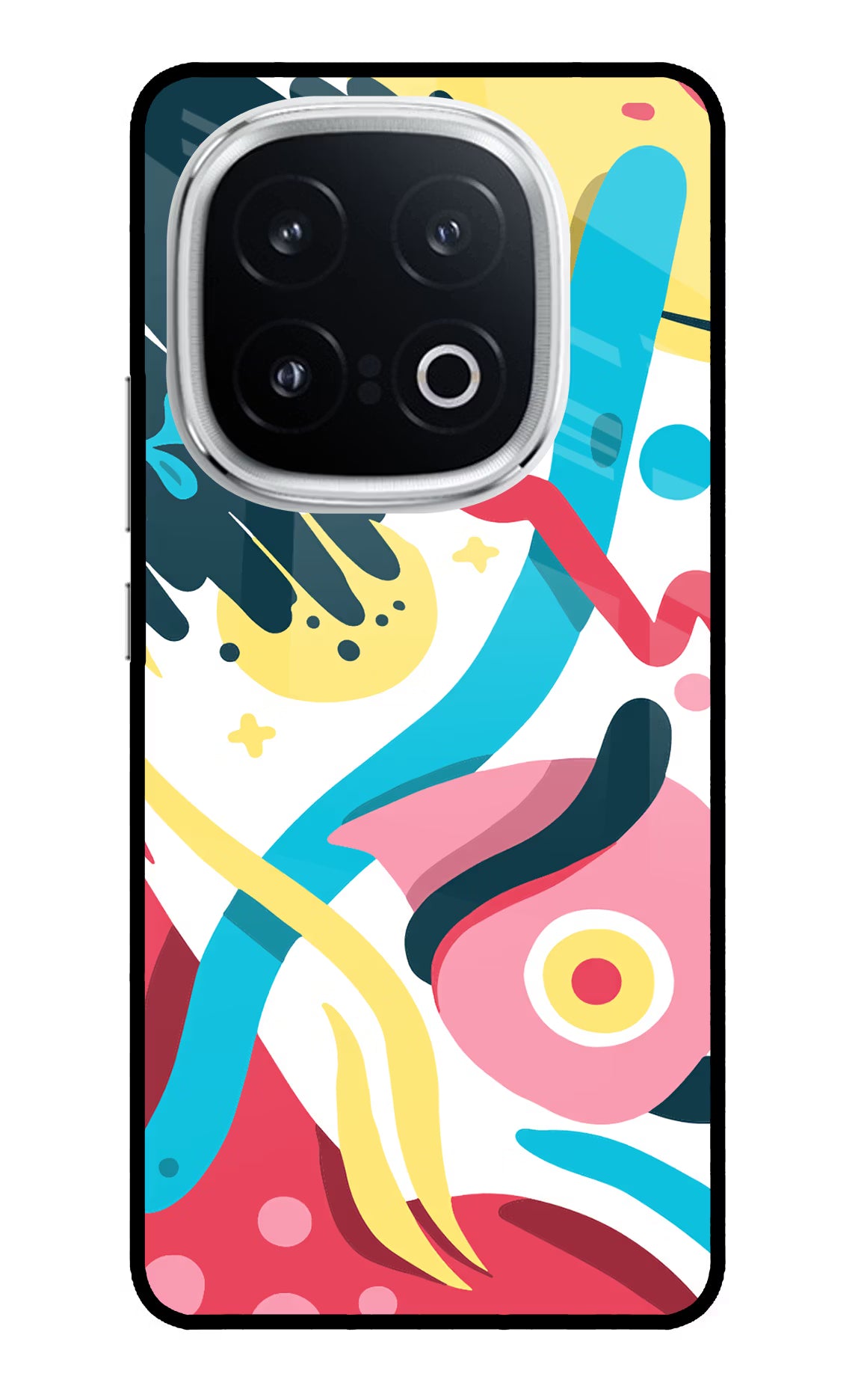 Trippy iQOO 13 5G Back Cover - Trippy iQOO 13 5G Glass Case Back Cover by Casekaro Trippy iQOO 13 5G Glass Case Back Cover by Casekaro