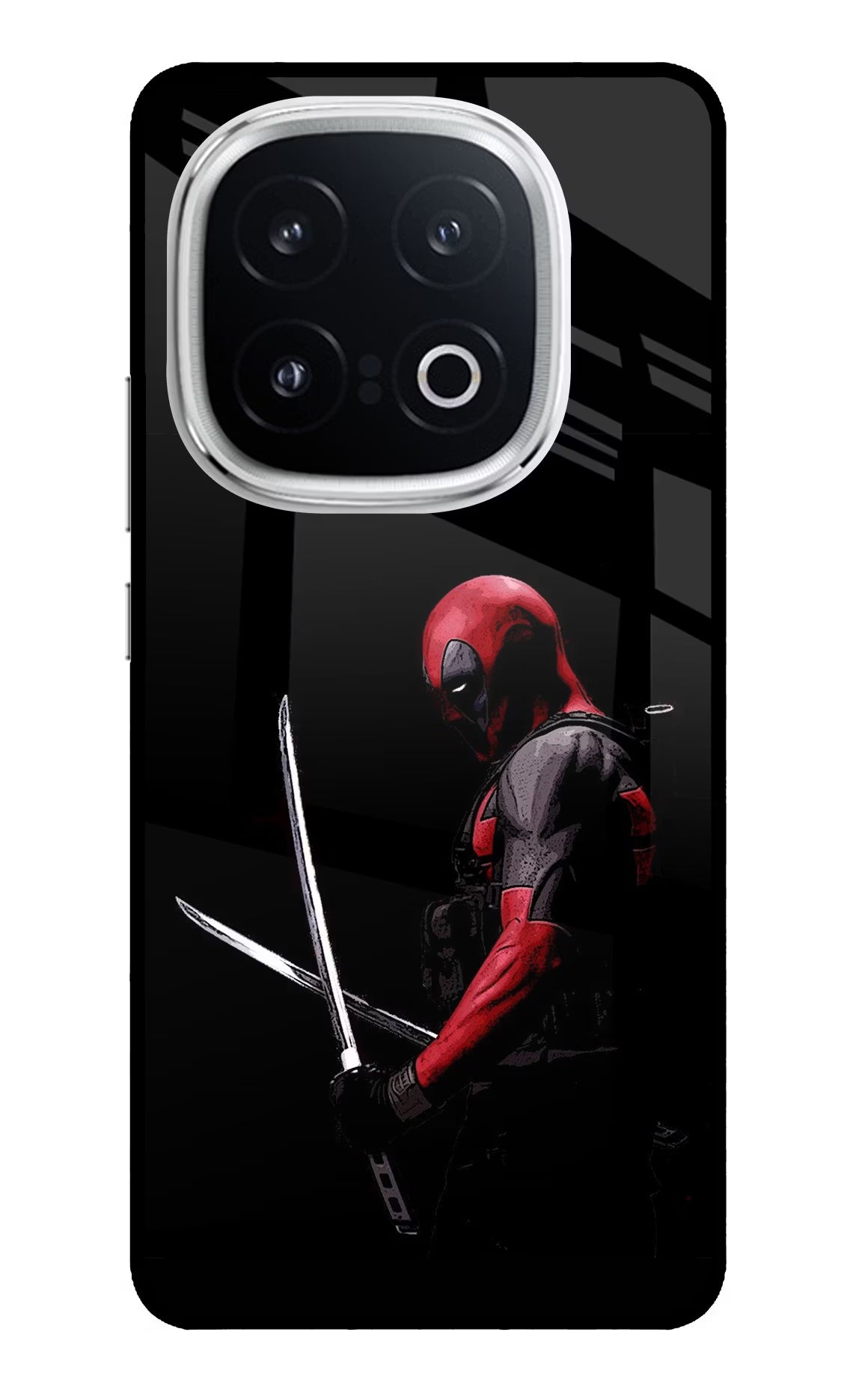 Deadpool iQOO 13 5G Back Cover - Deadpool iQOO 13 5G Glass Case Back Cover by Casekaro Deadpool iQOO 13 5G Glass Case Back Cover by Casekaro