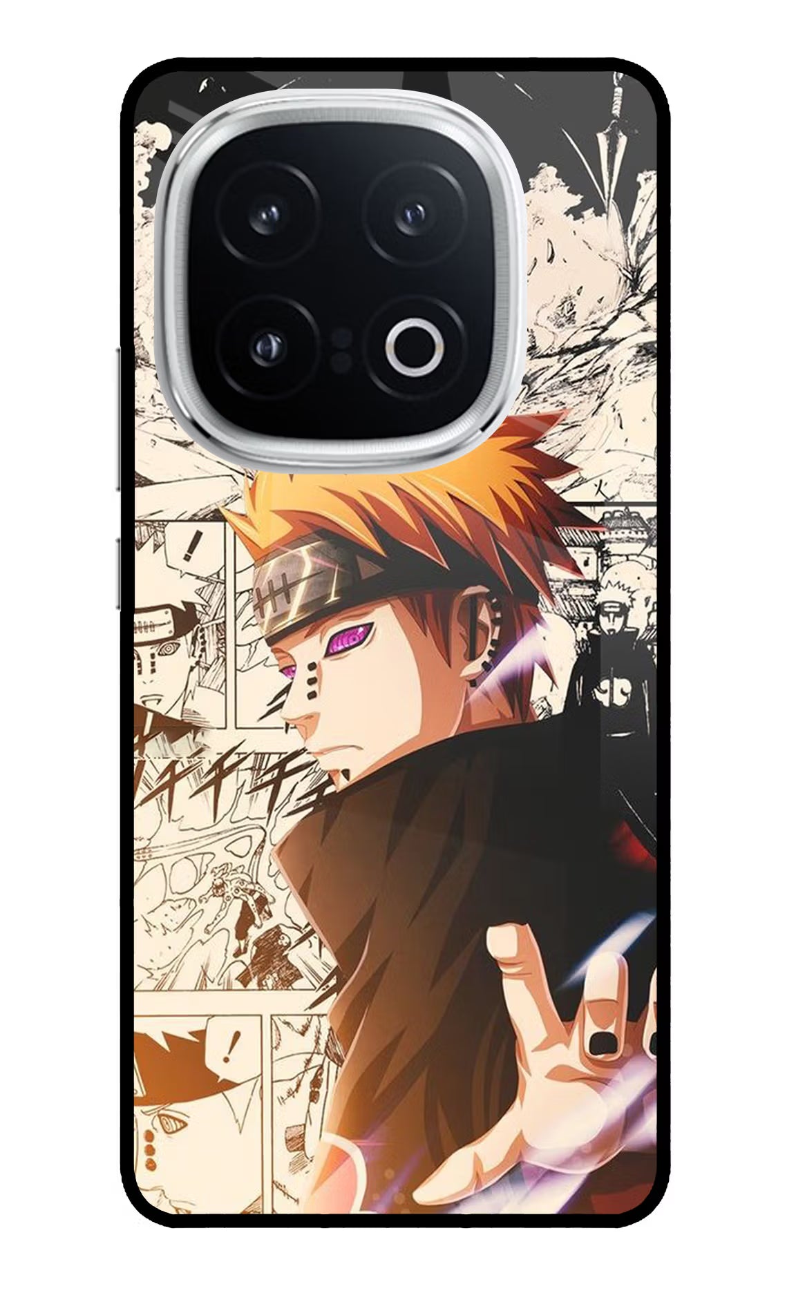Pain Anime iQOO 13 5G Back Cover - Pain Anime iQOO 13 5G Glass Case Back Cover by Casekaro Pain Anime iQOO 13 5G Glass Case Back Cover by Casekaro