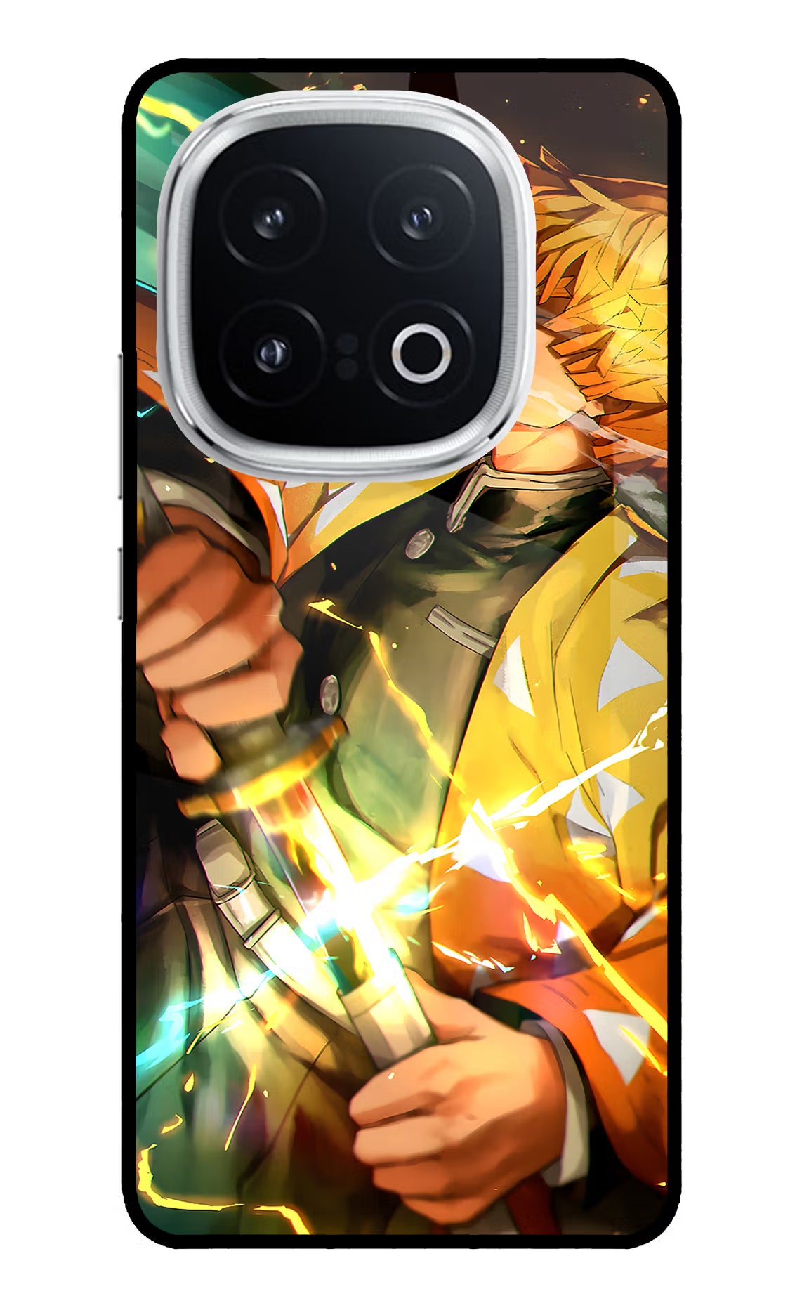 Demon Slayer iQOO 13 5G Back Cover - Demon Slayer iQOO 13 5G Glass Case Back Cover by Casekaro Demon Slayer iQOO 13 5G Glass Case Back Cover by Casekaro