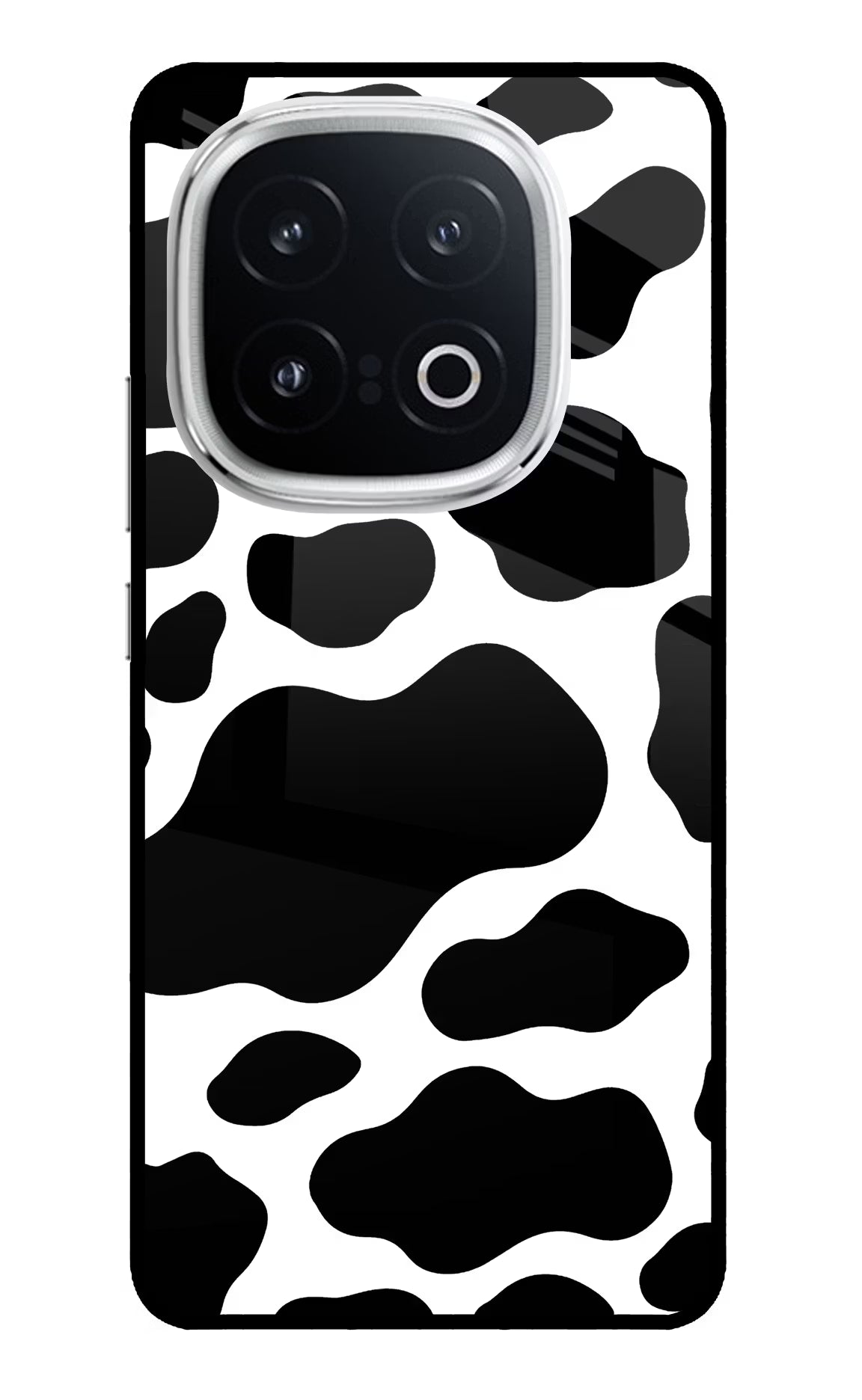 Cow Spots iQOO 13 5G Back Cover - Cow Spots iQOO 13 5G Glass Case Back Cover by Casekaro Cow Spots iQOO 13 5G Glass Case Back Cover by Casekaro