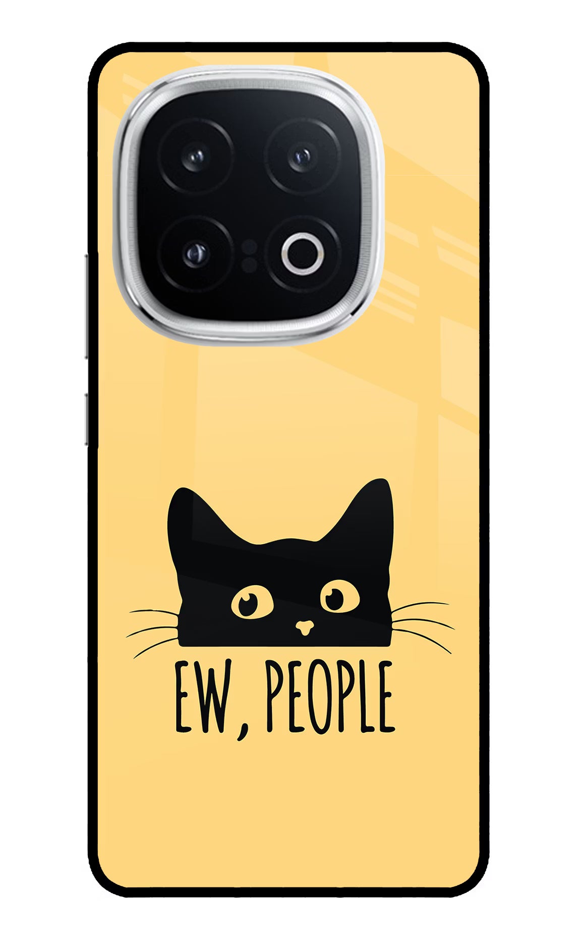 Ew People Catitude iQOO 13 5G Back Cover - Ew People Catitude iQOO 13 5G Glass Case Back Cover by Casekaro Ew People Catitude iQOO 13 5G Glass Case Back Cover by Casekaro