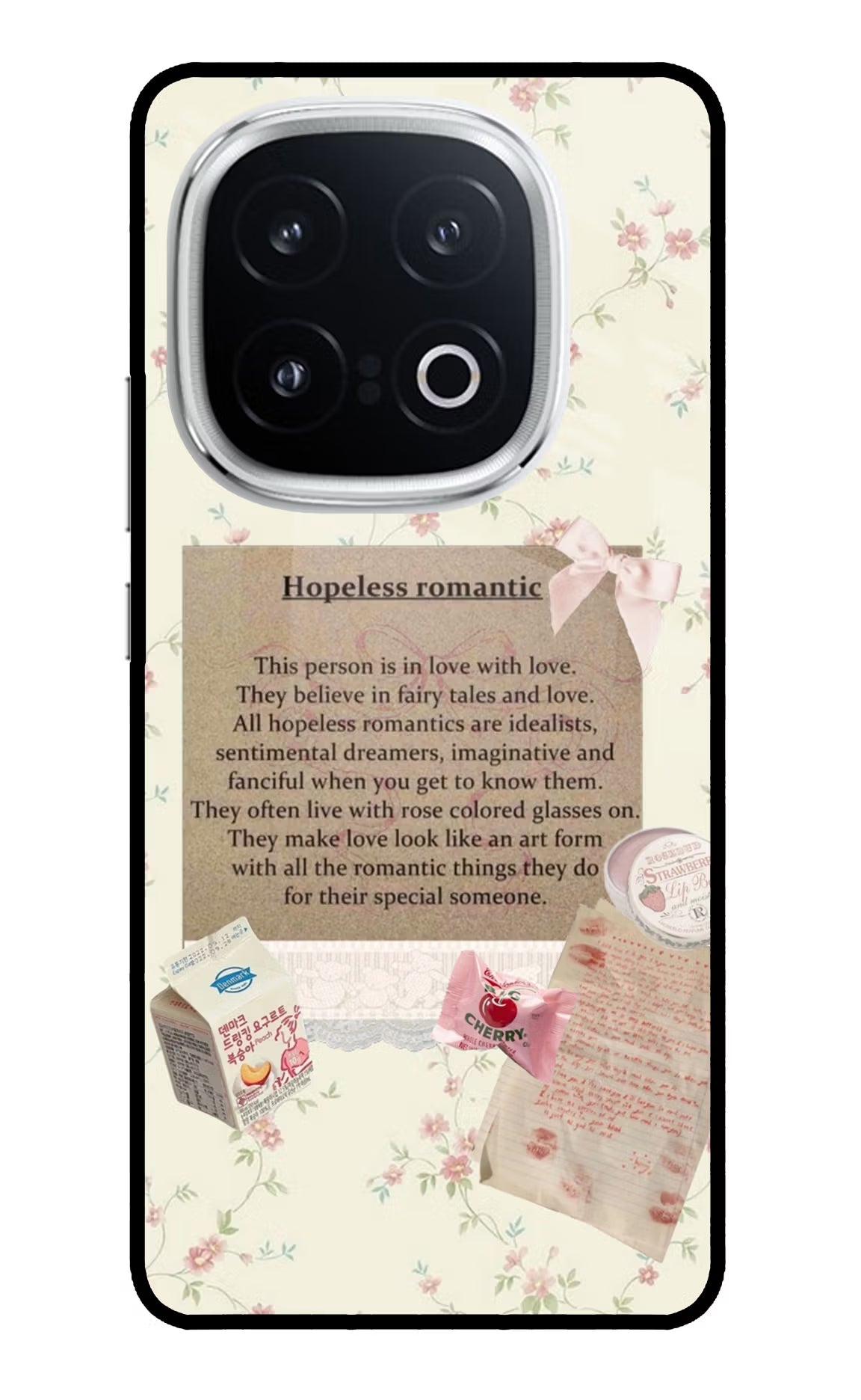 Hopeless Romantic iQOO 13 5G Back Cover - Hopeless Romantic iQOO 13 5G Glass Case Back Cover by Casekaro Hopeless Romantic iQOO 13 5G Glass Case Back Cover by Casekaro