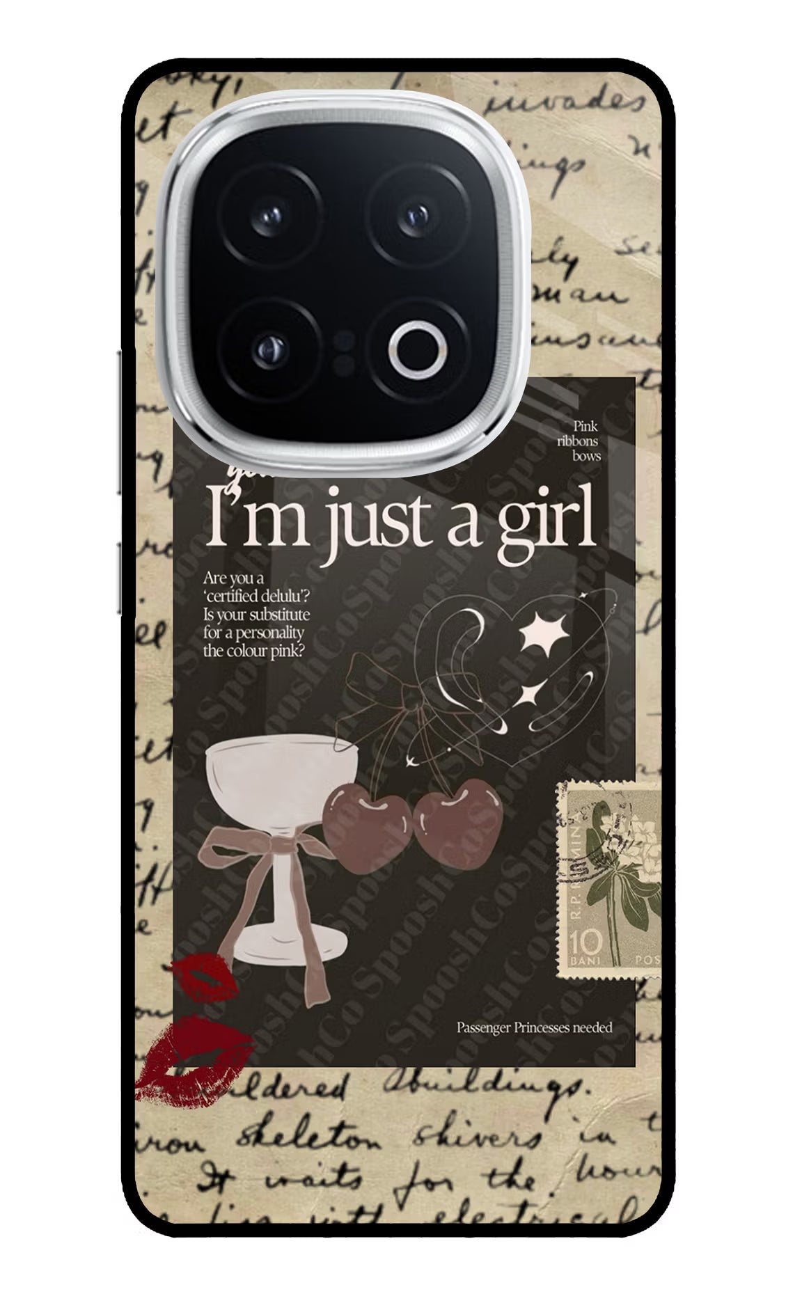 I am just a girl iQOO 13 5G Glass Case - I am just a girl iQOO 13 5G Glass Case I am just a girl iQOO 13 5G Glass Case