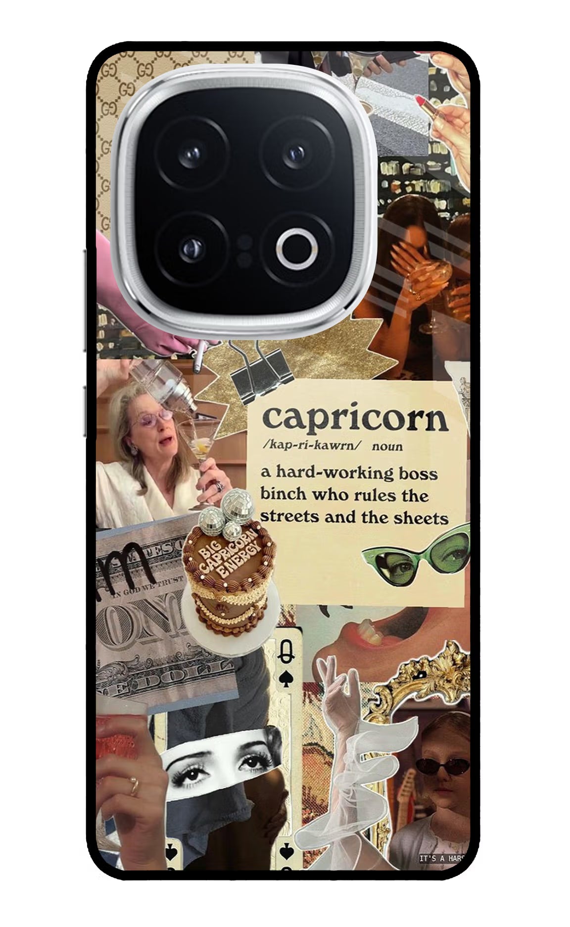 Capricorn Zodiac iQOO 13 5G Back Cover - Capricorn Zodiac iQOO 13 5G Glass Case Back Cover by Casekaro Capricorn Zodiac iQOO 13 5G Glass Case Back Cover by Casekaro