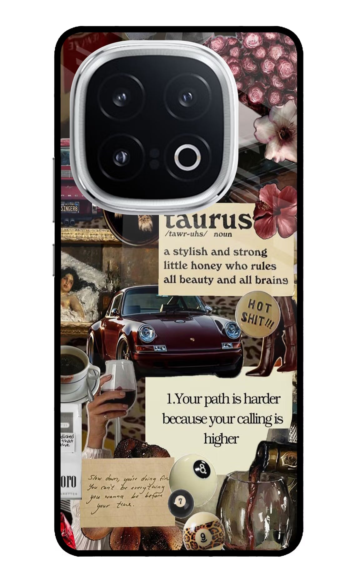 Taurus Zodiac iQOO 13 5G Back Cover - Taurus Zodiac iQOO 13 5G Glass Case Back Cover by Casekaro Taurus Zodiac iQOO 13 5G Glass Case Back Cover by Casekaro