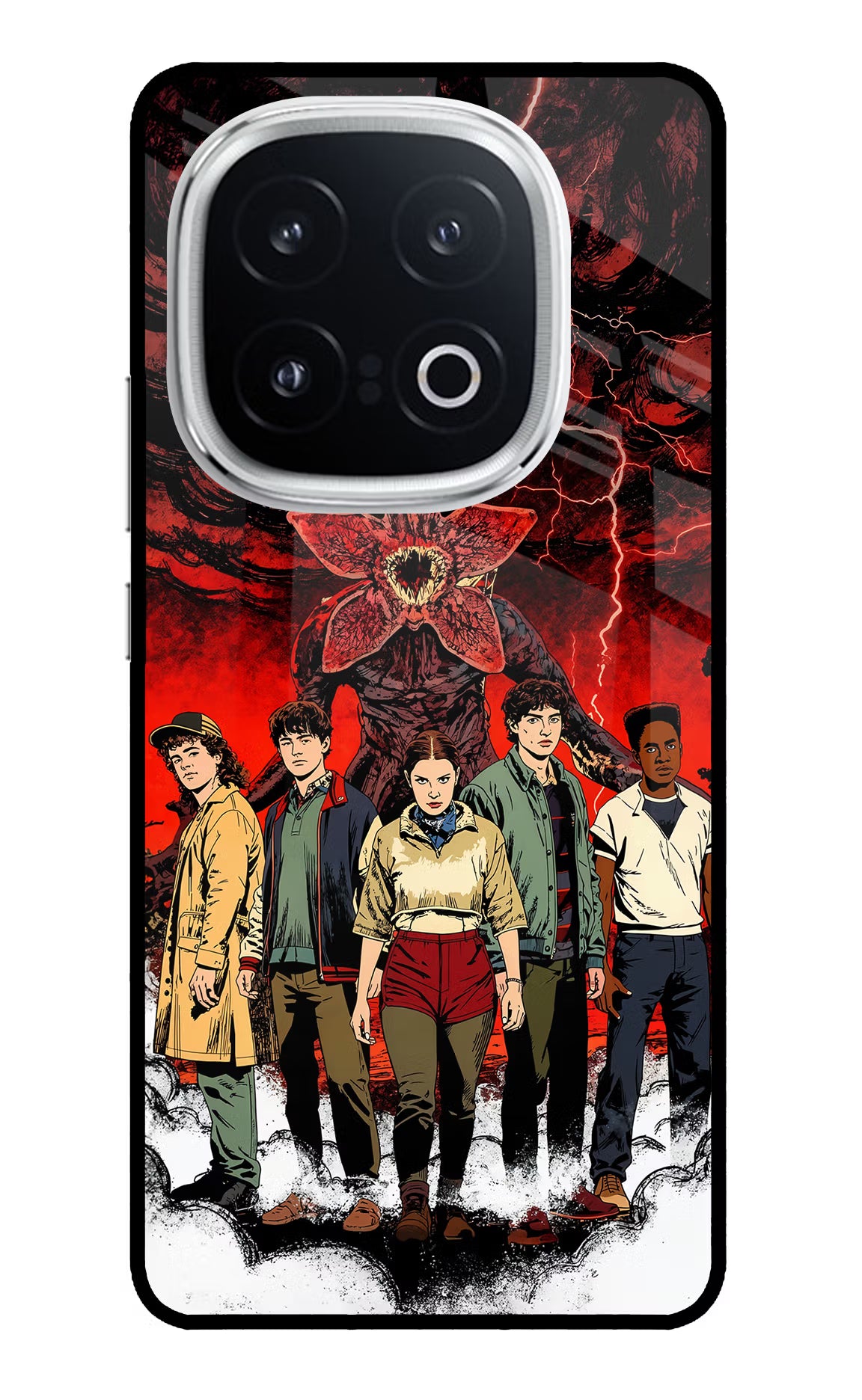 Ordinary Things Characters iQOO 13 5G Back Cover - Ordinary Things Characters iQOO 13 5G Glass Case Back Cover by Casekaro Ordinary Things Characters iQOO 13 5G Glass Case Back Cover by Casekaro