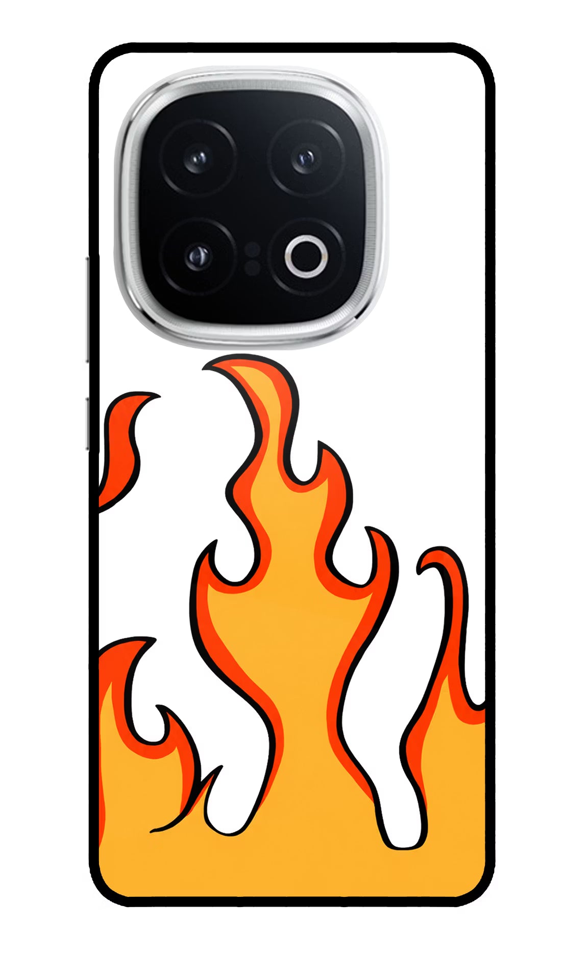 Fired Up – White iQOO 13 5G Glass Case - Fired Up – White iQOO 13 5G Glass Case Fired Up – White iQOO 13 5G Glass Case
