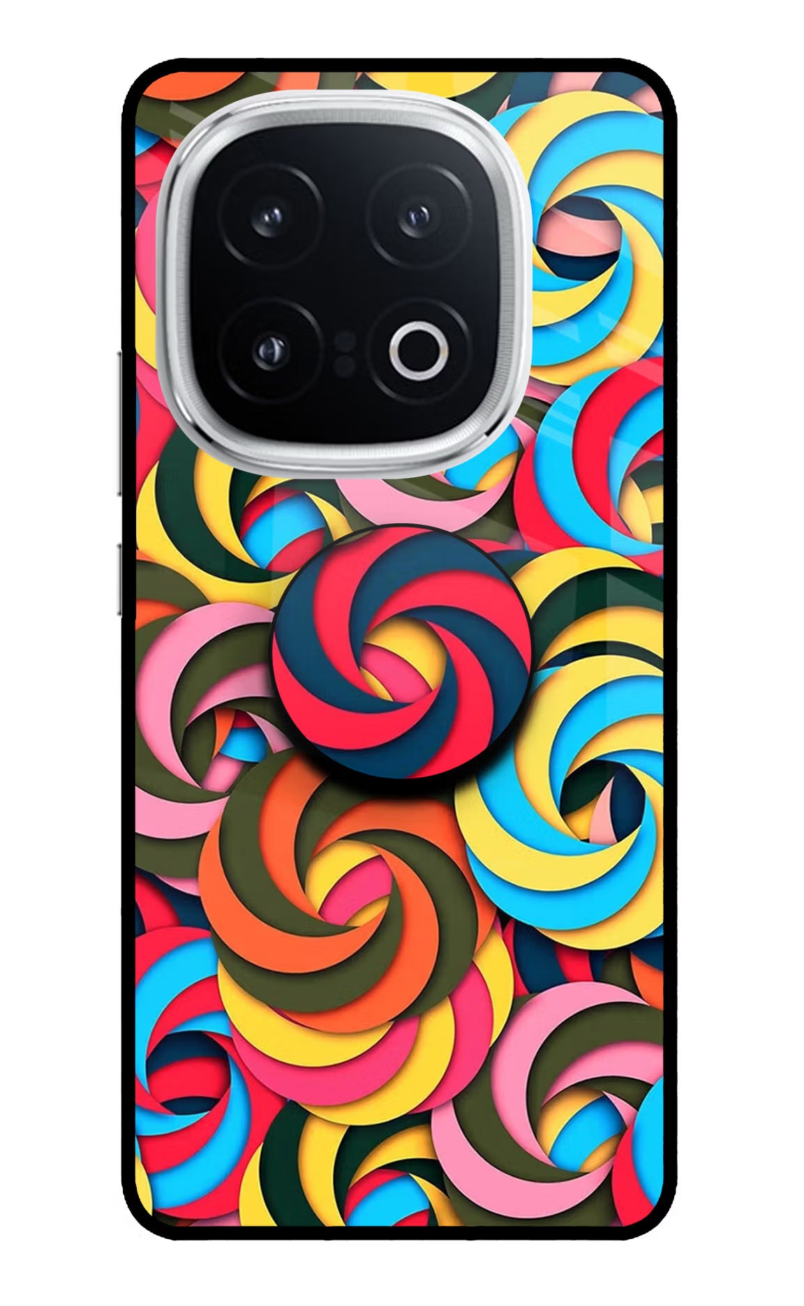 Spiral Pattern iQOO 13 5G Pop Case - Spiral Pattern iQOO 13 5G Pop Case by Casekaro Spiral Pattern iQOO 13 5G Pop Case by Casekaro