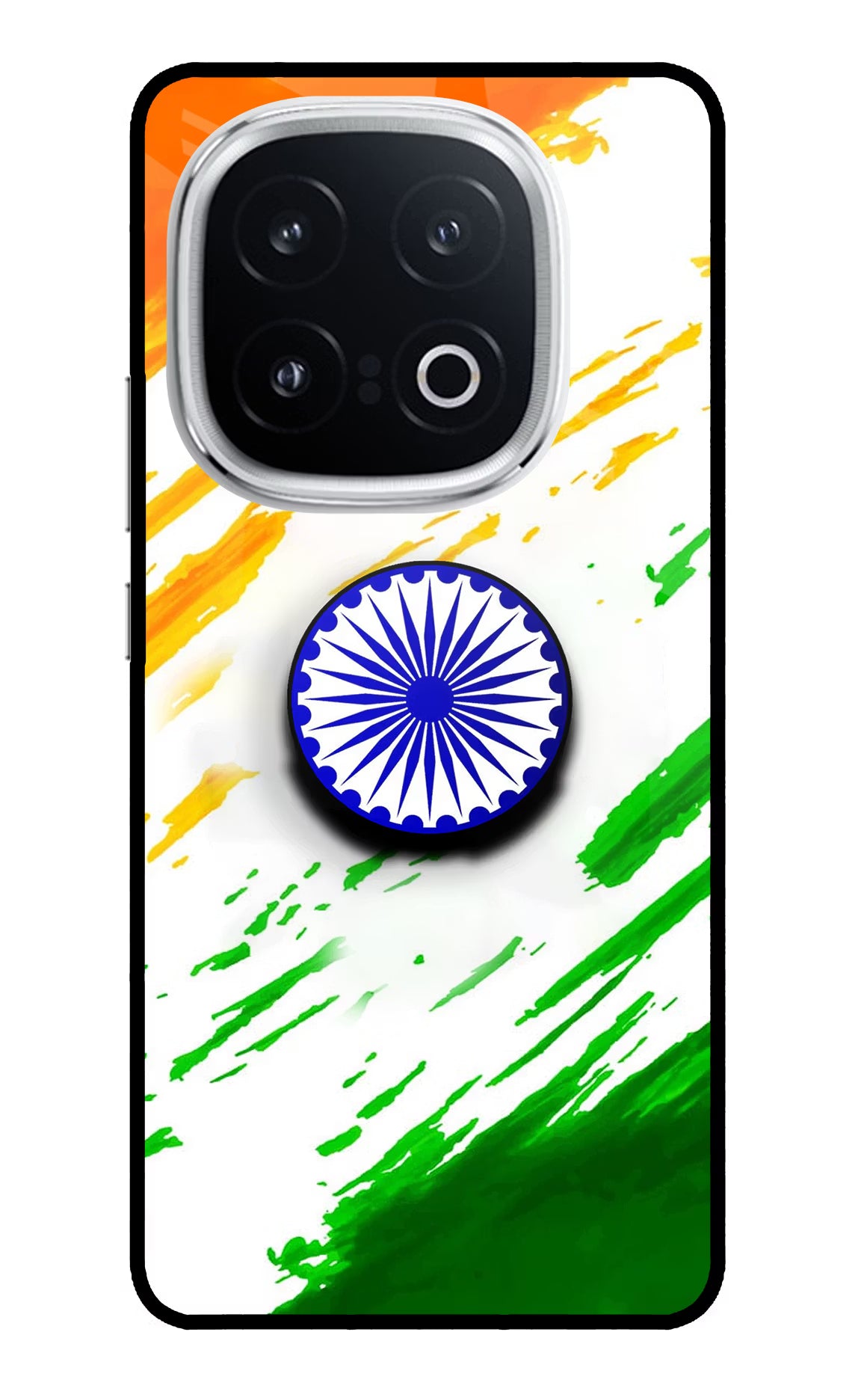 Indian Flag Ashoka Chakra iQOO 13 5G Pop Case - Indian Flag Ashoka Chakra iQOO 13 5G Pop Case by Casekaro Indian Flag Ashoka Chakra iQOO 13 5G Pop Case by Casekaro