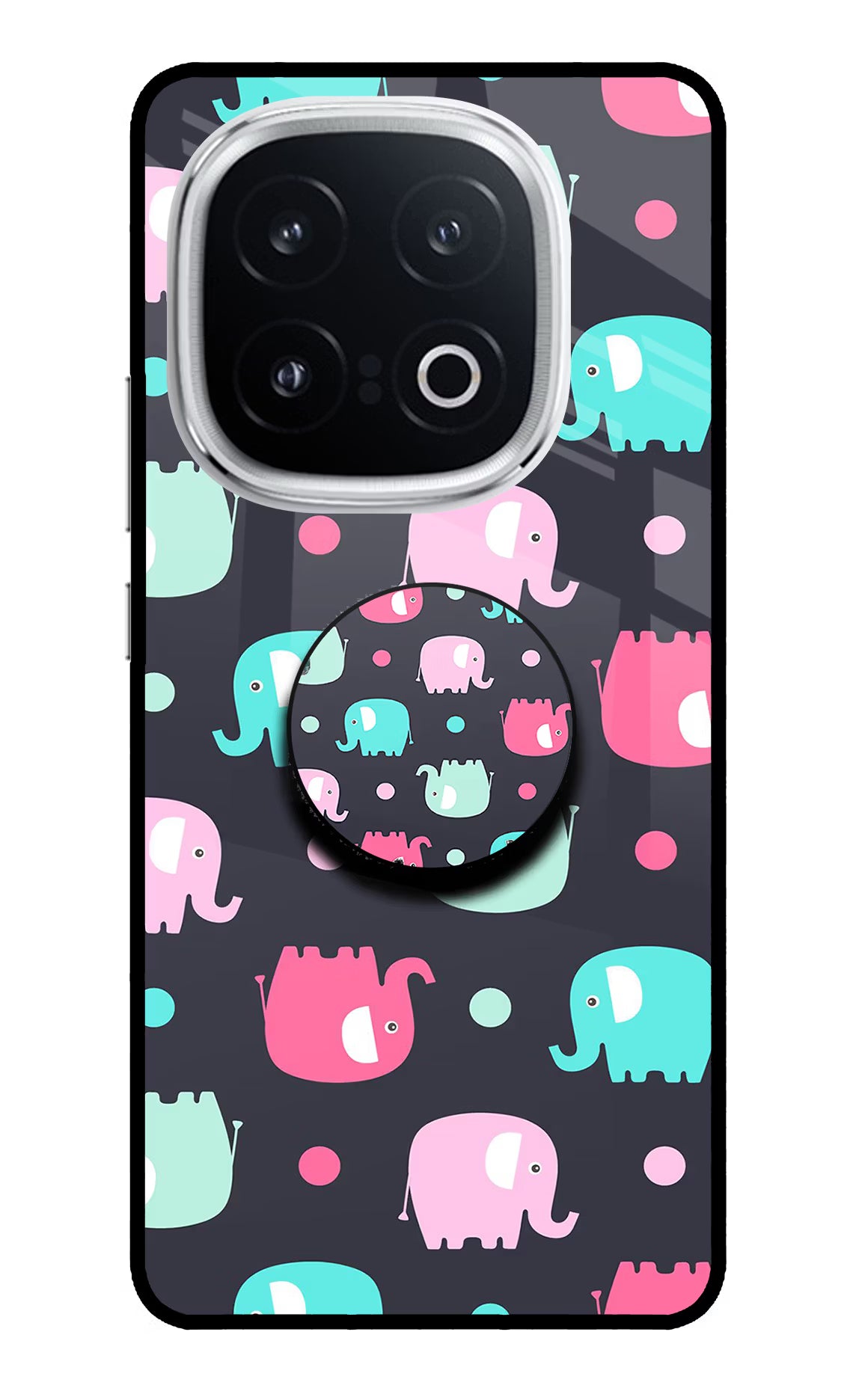 Baby Elephants iQOO 13 5G Pop Case - Baby Elephants iQOO 13 5G Pop Case by Casekaro Baby Elephants iQOO 13 5G Pop Case by Casekaro