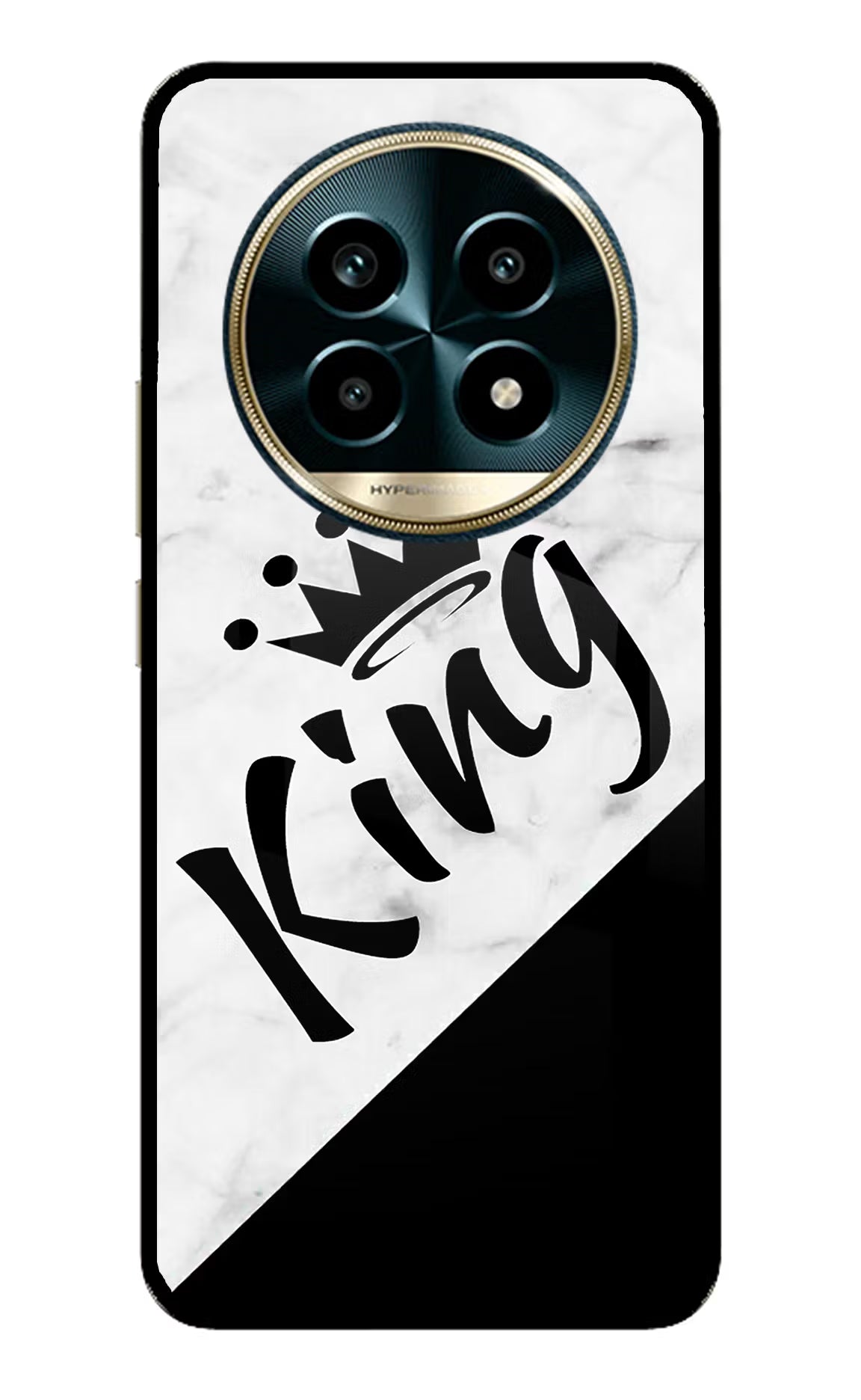 King Realme 13 Pro 5G Back Cover - King Realme 13 Pro 5G Glass Case Back Cover by Casekaro King Realme 13 Pro 5G Glass Case Back Cover by Casekaro