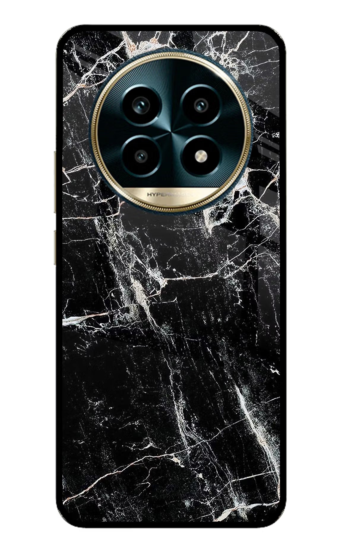 Black Marble Texture Realme 13 Pro 5G Back Cover - Black Marble Texture Realme 13 Pro 5G Glass Case Back Cover by Casekaro Black Marble Texture Realme 13 Pro 5G Glass Case Back Cover by Casekaro