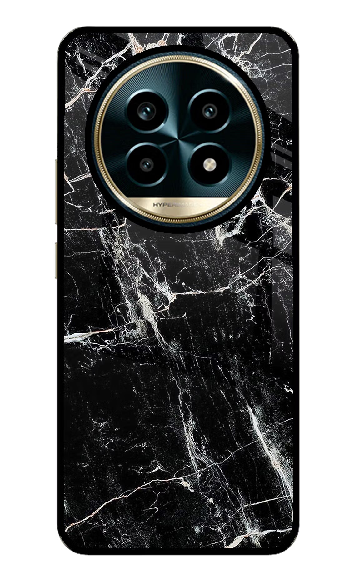 Black Marble Texture Realme 13 Pro 5G Glass Case - Black Marble Texture Realme 13 Pro 5G Glass Case Black Marble Texture Realme 13 Pro 5G Glass Case