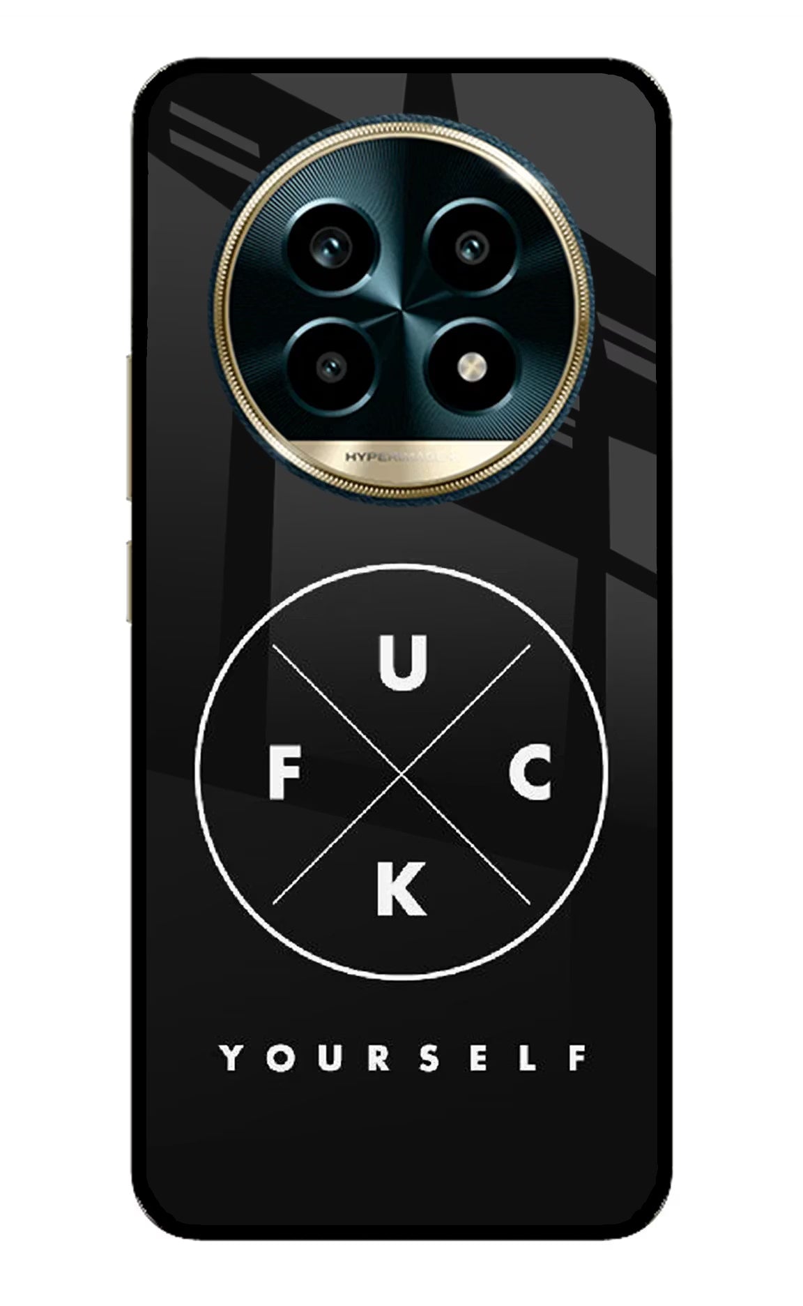 Go Fuck Yourself Realme 13 Pro 5G Back Cover - Go Fuck Yourself Realme 13 Pro 5G Glass Case Back Cover by Casekaro Go Fuck Yourself Realme 13 Pro 5G Glass Case Back Cover by Casekaro