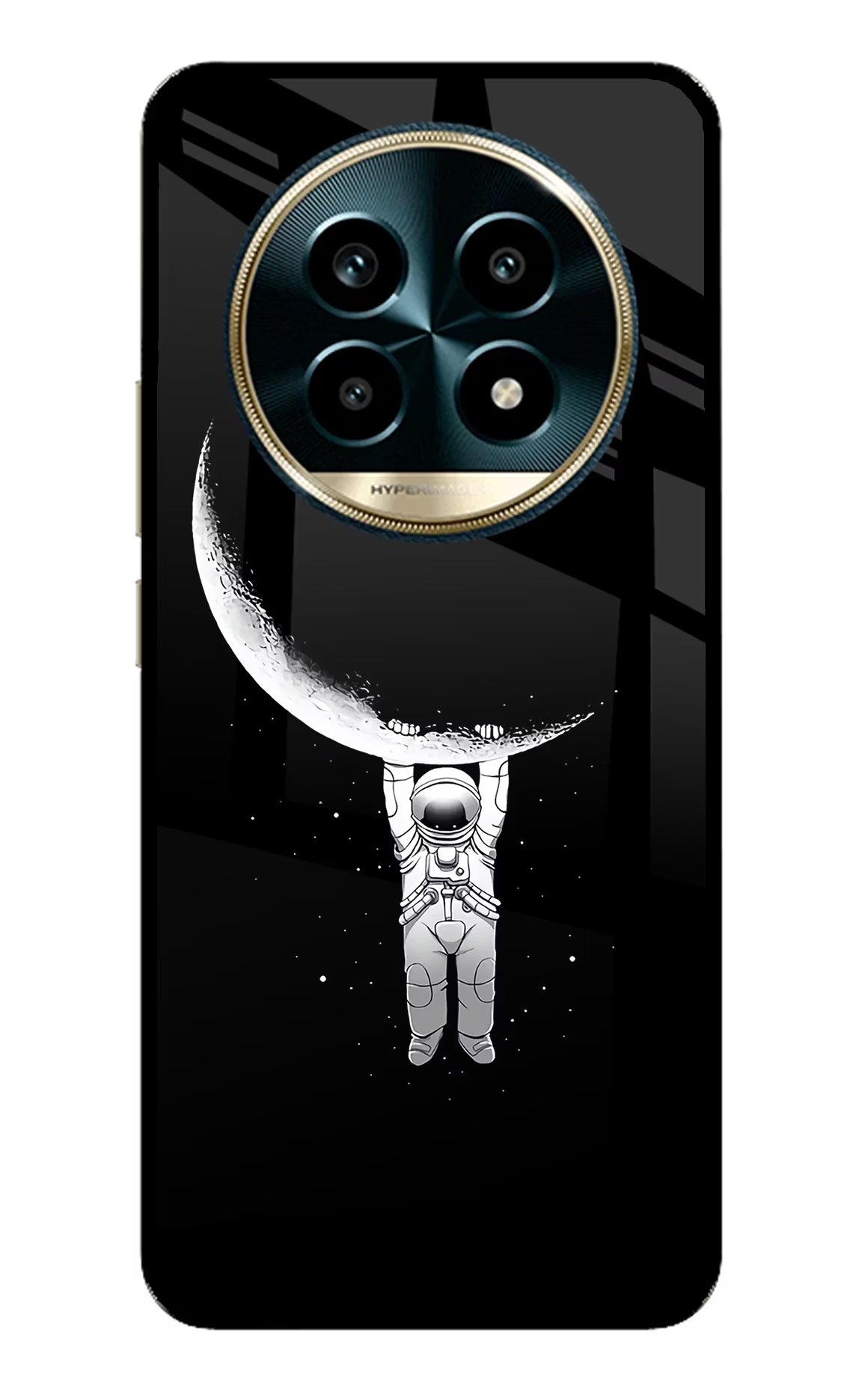 Moon Space Realme 13 Pro 5G Back Cover - Moon Space Realme 13 Pro 5G Glass Case Back Cover by Casekaro Moon Space Realme 13 Pro 5G Glass Case Back Cover by Casekaro