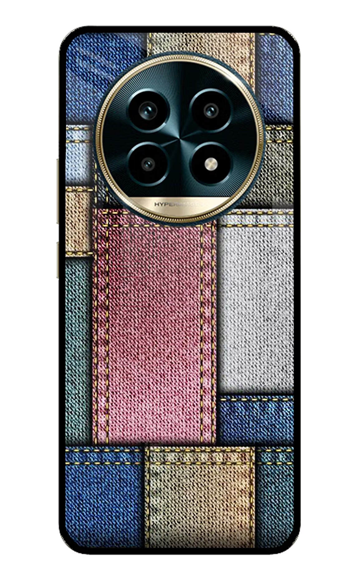 Multicolor Jeans Realme 13 Pro 5G Back Cover - Multicolor Jeans Realme 13 Pro 5G Glass Case Back Cover by Casekaro Multicolor Jeans Realme 13 Pro 5G Glass Case Back Cover by Casekaro