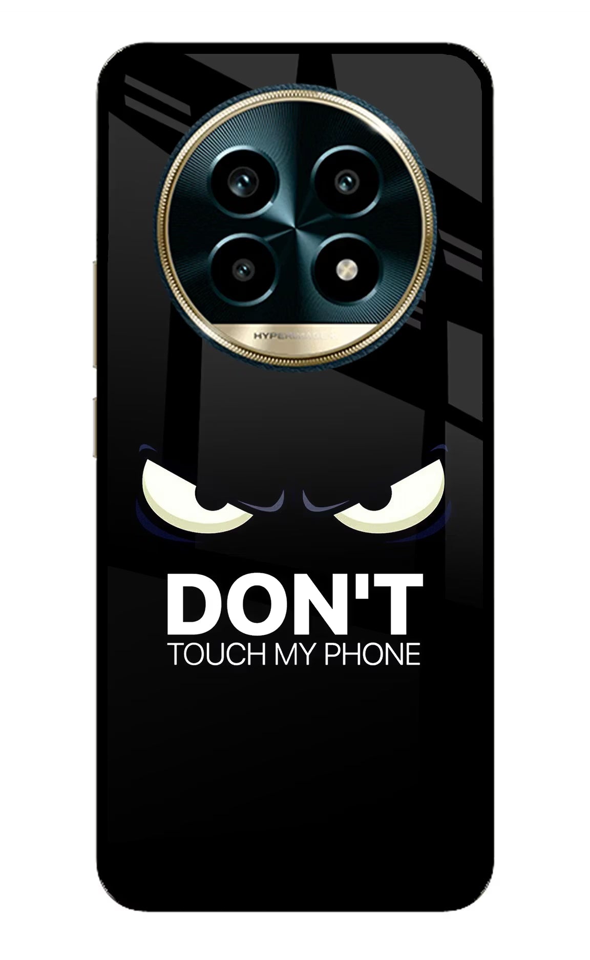 Don'T Touch My Phone Realme 13 Pro 5G Back Cover - Don'T Touch My Phone Realme 13 Pro 5G Glass Case Back Cover by Casekaro Don'T Touch My Phone Realme 13 Pro 5G Glass Case Back Cover by Casekaro