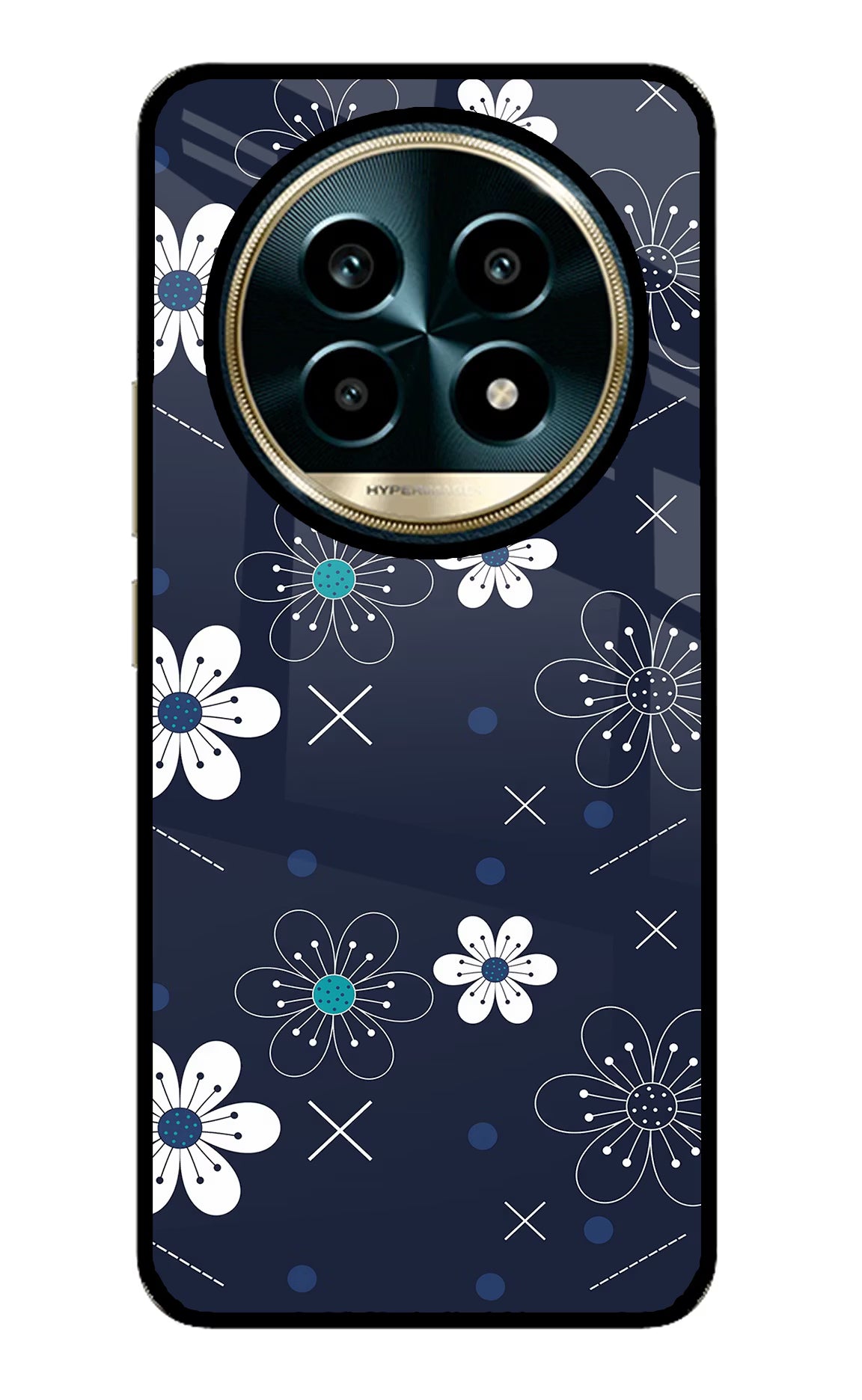 Flowers Realme 13 Pro 5G Glass Case - Flowers Realme 13 Pro 5G Glass Case Flowers Realme 13 Pro 5G Glass Case