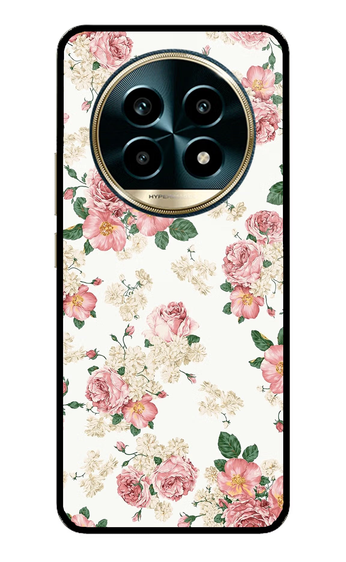 Flowers Realme 13 Pro 5G Back Cover - Flowers Realme 13 Pro 5G Glass Case Back Cover by Casekaro Flowers Realme 13 Pro 5G Glass Case Back Cover by Casekaro