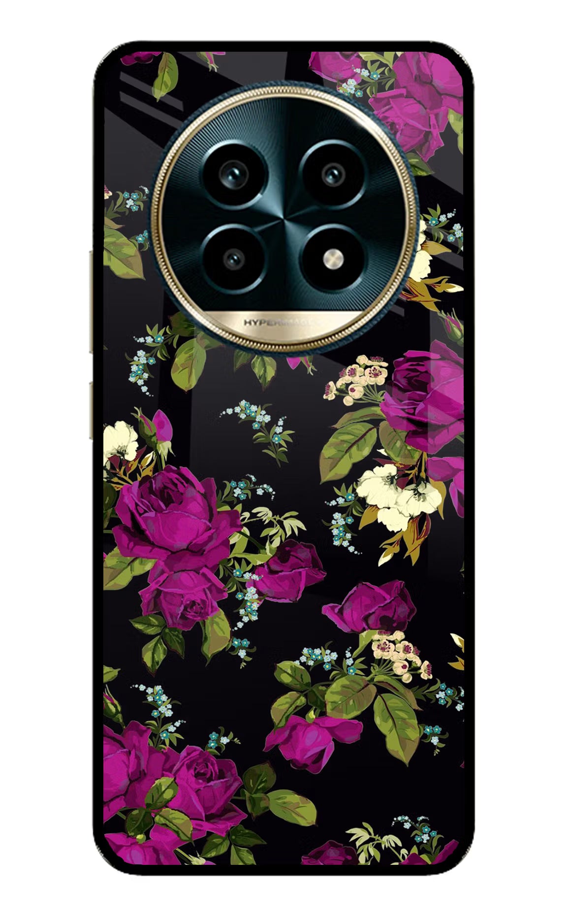 Flowers Realme 13 Pro 5G Back Cover - Flowers Realme 13 Pro 5G Glass Case Back Cover by Casekaro Flowers Realme 13 Pro 5G Glass Case Back Cover by Casekaro
