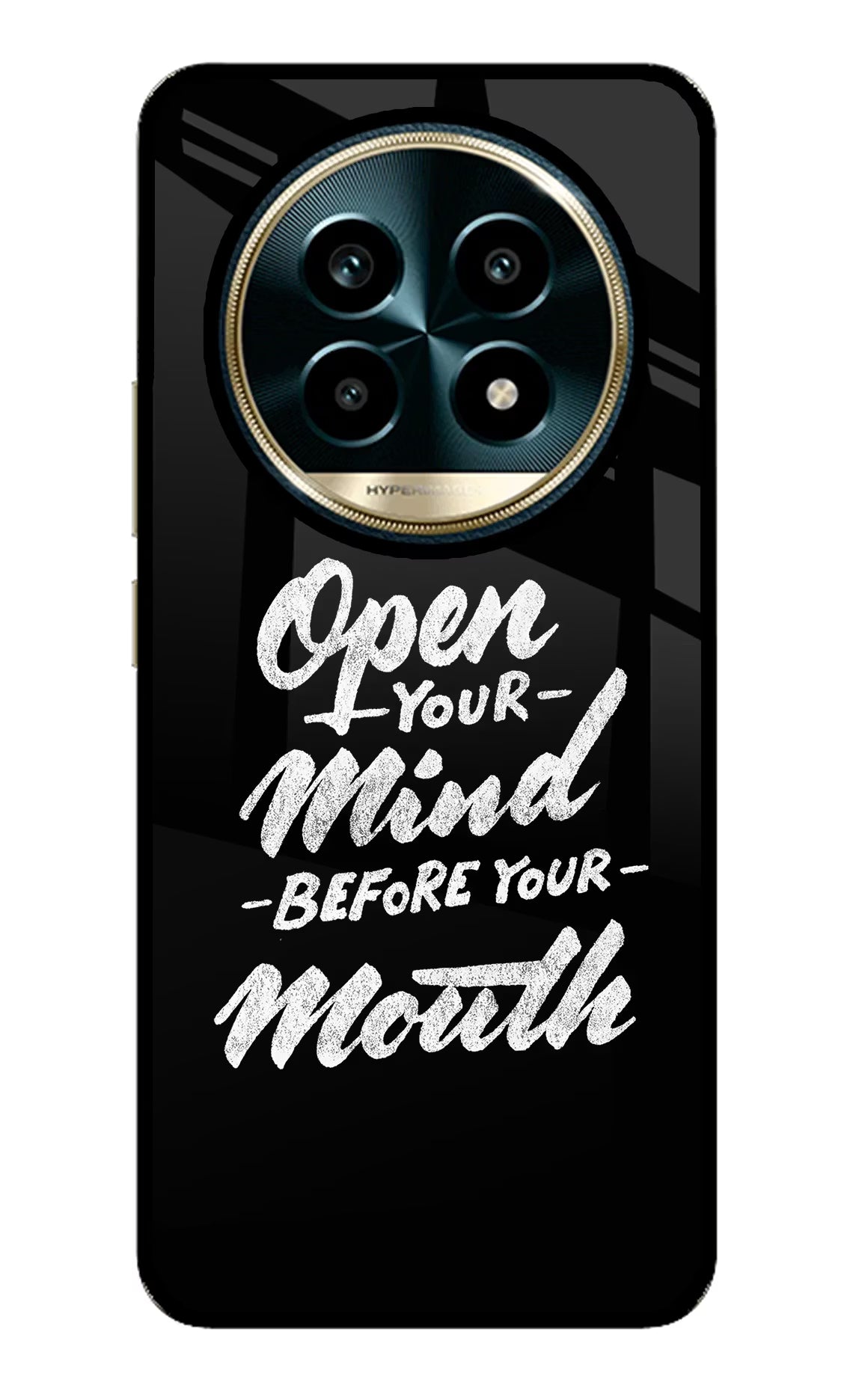 Open Your Mind Before Your Mouth Realme 13 Pro 5G Glass Case - Open Your Mind Before Your Mouth Realme 13 Pro 5G Glass Case Open Your Mind Before Your Mouth Realme 13 Pro 5G Glass Case