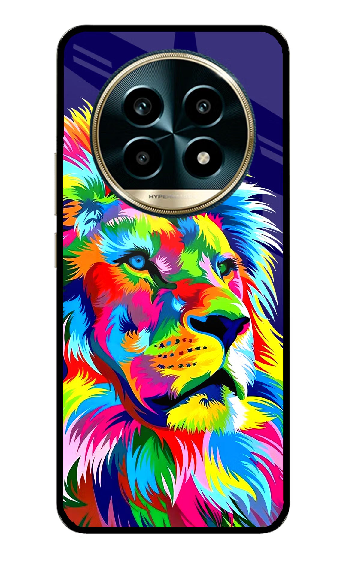 Vector Art Lion Realme 13 Pro 5G Back Cover - Vector Art Lion Realme 13 Pro 5G Glass Case Back Cover by Casekaro Vector Art Lion Realme 13 Pro 5G Glass Case Back Cover by Casekaro