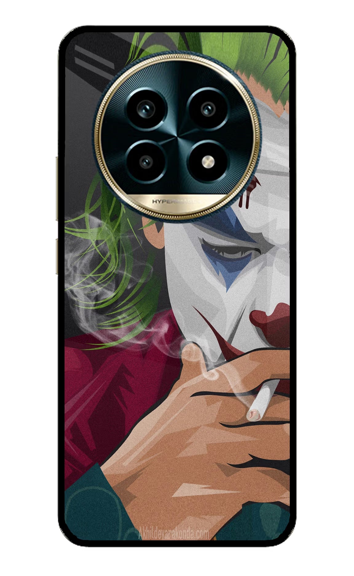 Joker Smoking Realme 13 Pro 5G Back Cover - Joker Smoking Realme 13 Pro 5G Glass Case Back Cover by Casekaro Joker Smoking Realme 13 Pro 5G Glass Case Back Cover by Casekaro