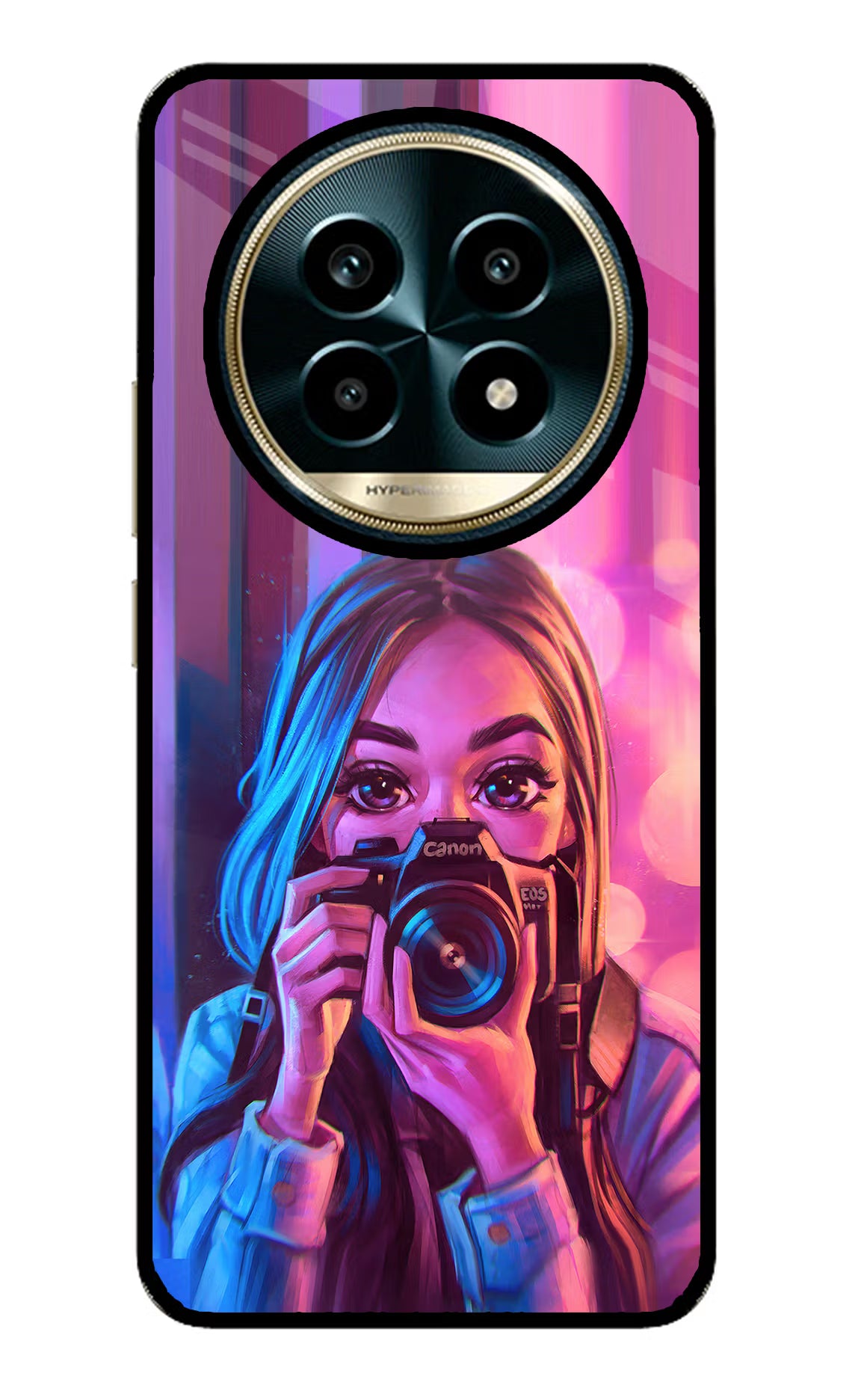 Girl Photographer Realme 13 Pro 5G Glass Case - Girl Photographer Realme 13 Pro 5G Glass Case Girl Photographer Realme 13 Pro 5G Glass Case