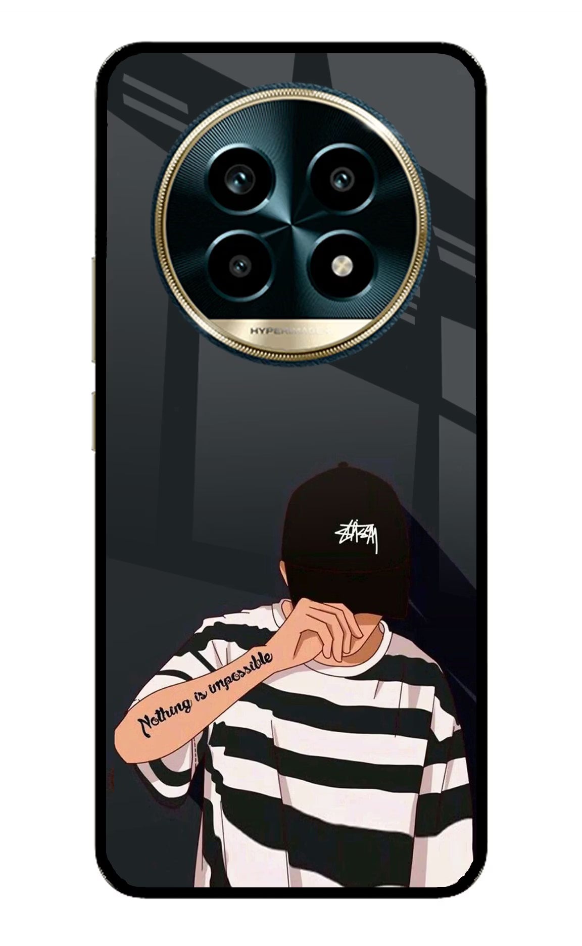 Aesthetic Boy Realme 13 Pro 5G Back Cover - Aesthetic Boy Realme 13 Pro 5G Glass Case Back Cover by Casekaro Aesthetic Boy Realme 13 Pro 5G Glass Case Back Cover by Casekaro