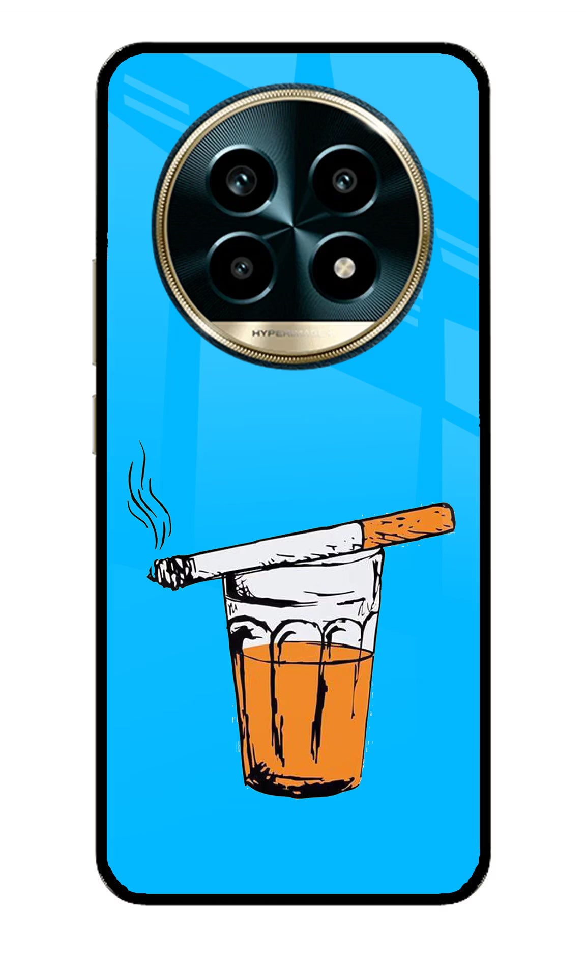 Chai Sutta Realme 13 Pro 5G Back Cover - Chai Sutta Realme 13 Pro 5G Glass Case Back Cover by Casekaro Chai Sutta Realme 13 Pro 5G Glass Case Back Cover by Casekaro