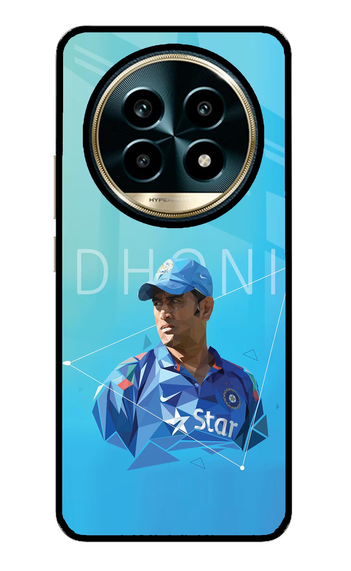 Dhoni Artwork Realme 13 Pro 5G Glass Case - Dhoni Artwork Realme 13 Pro 5G Glass Case Dhoni Artwork Realme 13 Pro 5G Glass Case