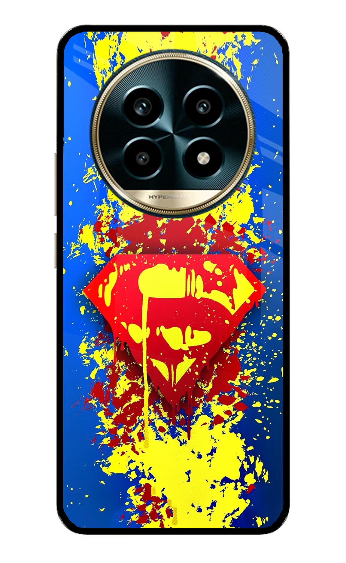Superman logo Realme 13 Pro 5G Back Cover - Superman logo Realme 13 Pro 5G Glass Case Back Cover by Casekaro Superman logo Realme 13 Pro 5G Glass Case Back Cover by Casekaro