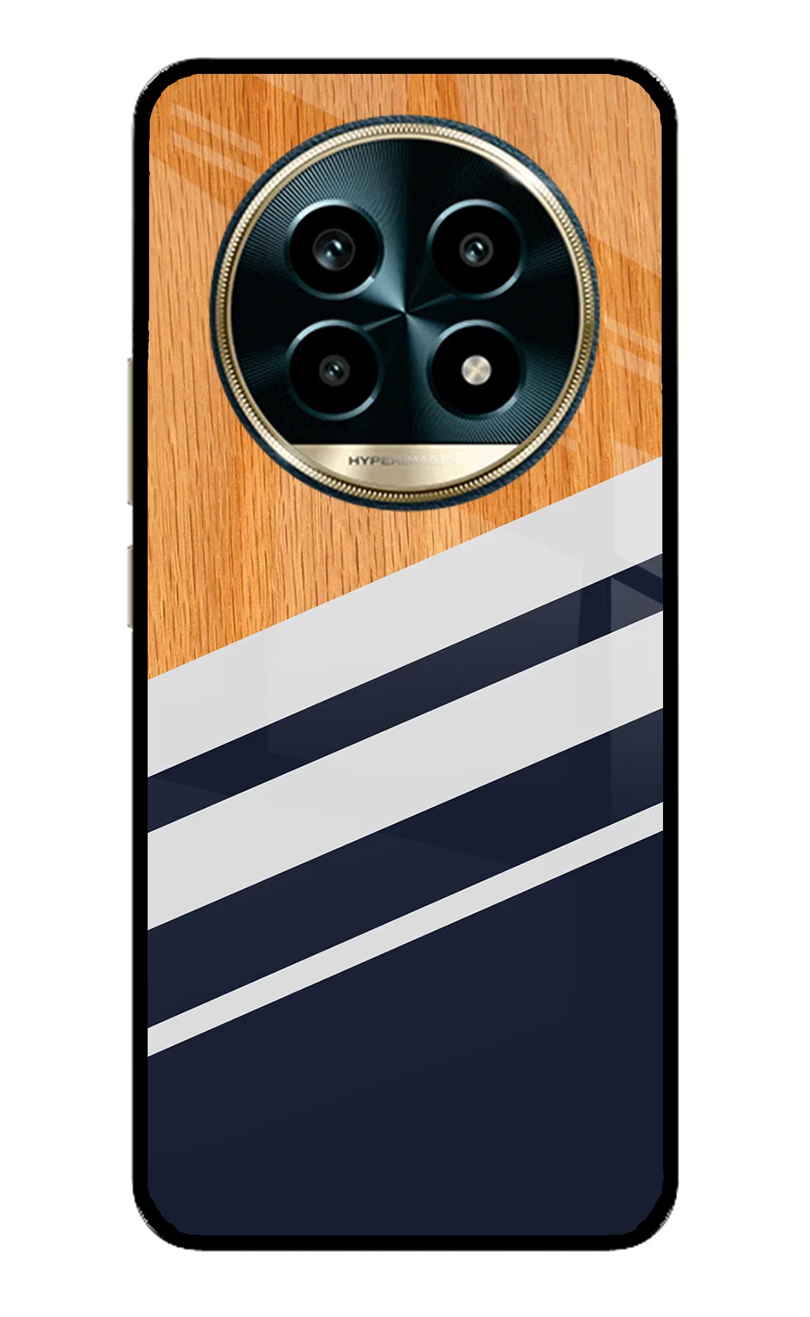 Blue and white wooden Realme 13 Pro 5G Back Cover - Blue and white wooden Realme 13 Pro 5G Glass Case Back Cover by Casekaro Blue and white wooden Realme 13 Pro 5G Glass Case Back Cover by Casekaro