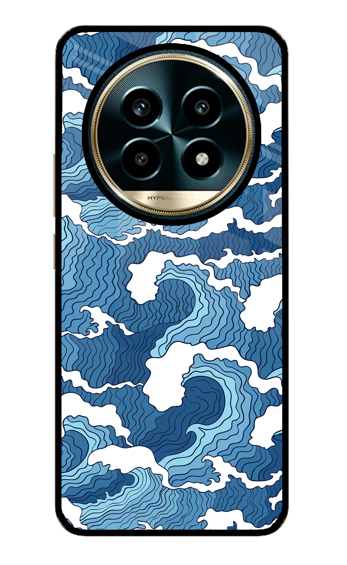 Blue Waves Realme 13 Pro 5G Glass Case - Blue Waves Realme 13 Pro 5G Glass Case Blue Waves Realme 13 Pro 5G Glass Case