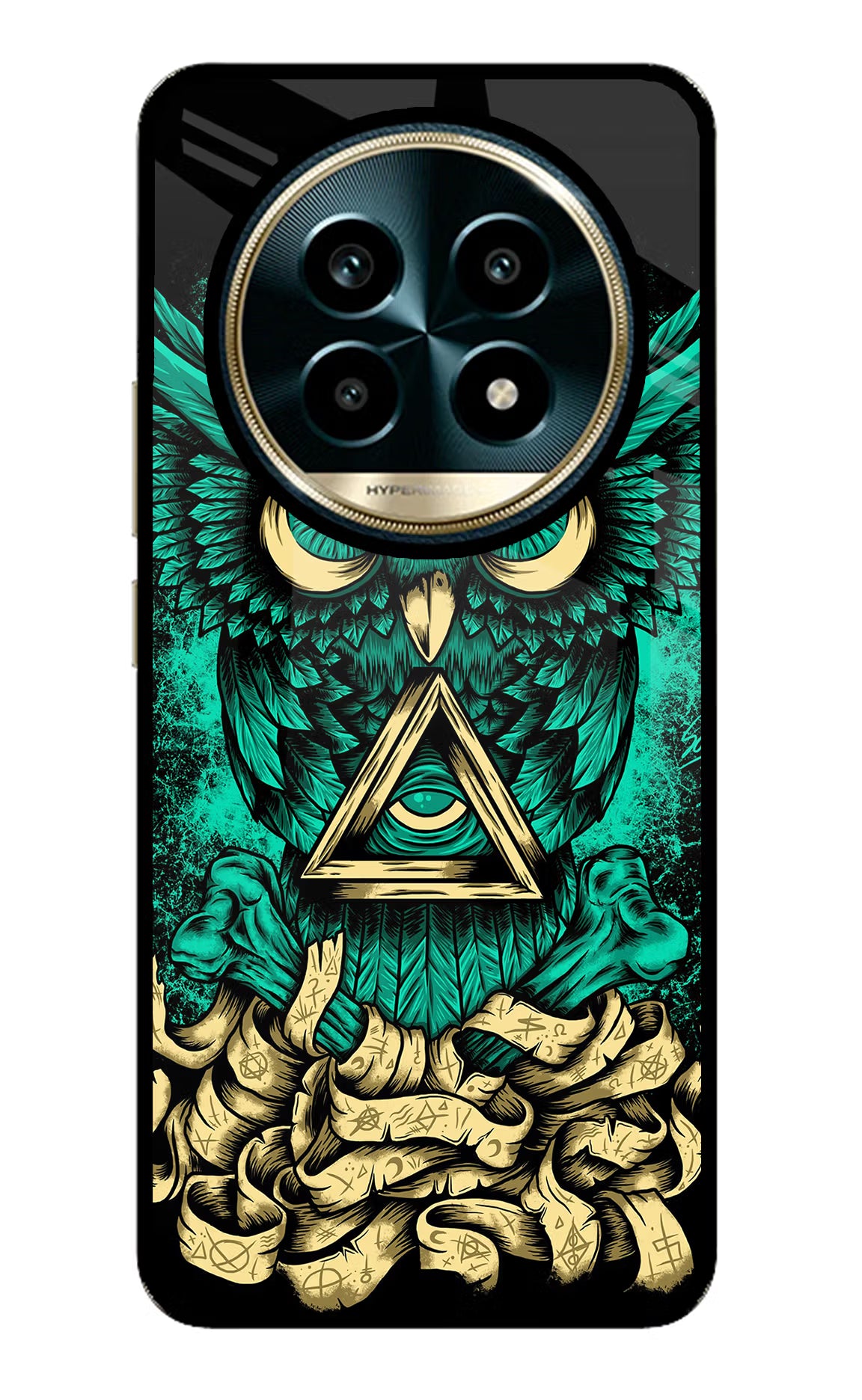 Green Owl Realme 13 Pro 5G Glass Case - Green Owl Realme 13 Pro 5G Glass Case Green Owl Realme 13 Pro 5G Glass Case