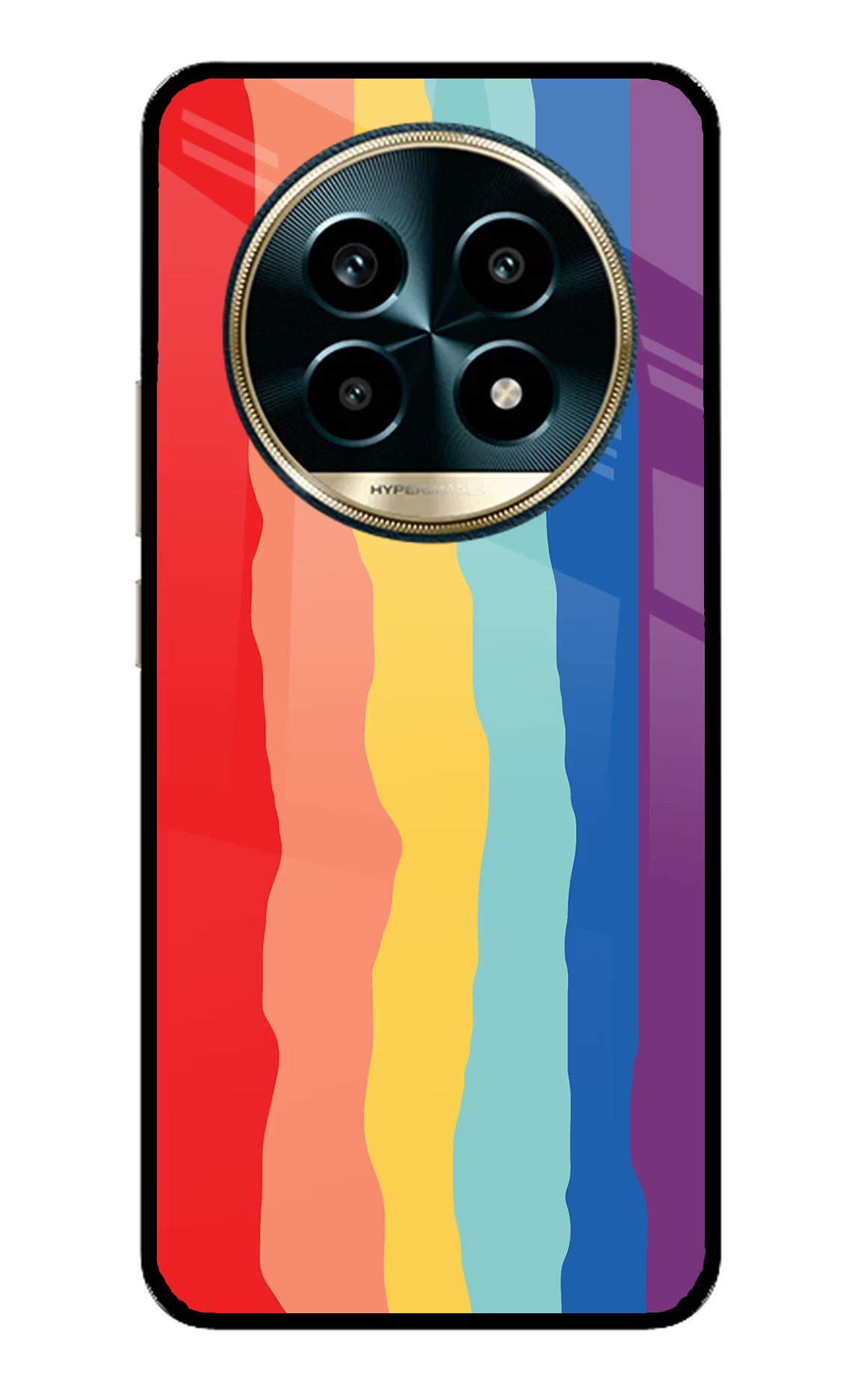 Rainbow Realme 13 Pro 5G Back Cover - Rainbow Realme 13 Pro 5G Glass Case Back Cover by Casekaro Rainbow Realme 13 Pro 5G Glass Case Back Cover by Casekaro