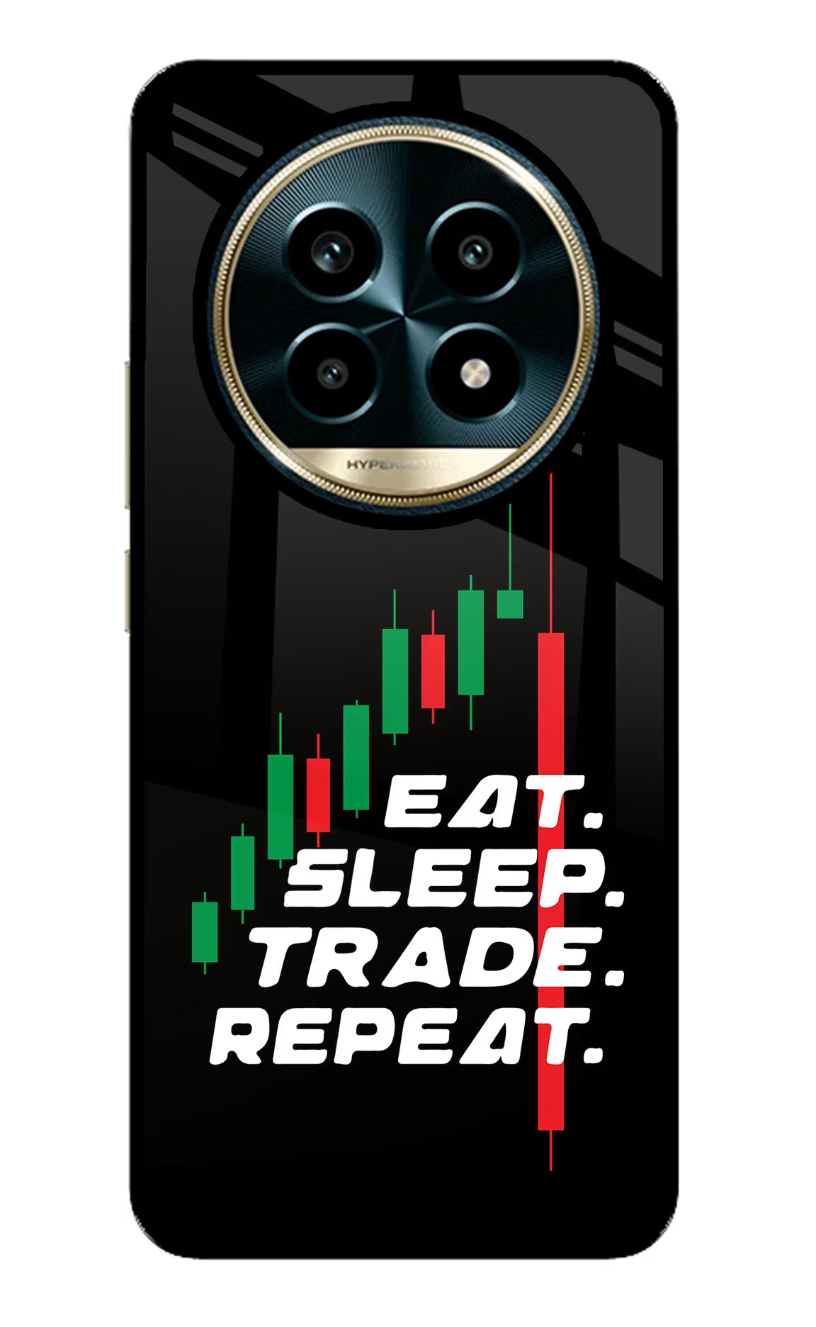 Eat Sleep Trade Repeat Realme 13 Pro 5G Glass Case - Eat Sleep Trade Repeat Realme 13 Pro 5G Glass Case Eat Sleep Trade Repeat Realme 13 Pro 5G Glass Case