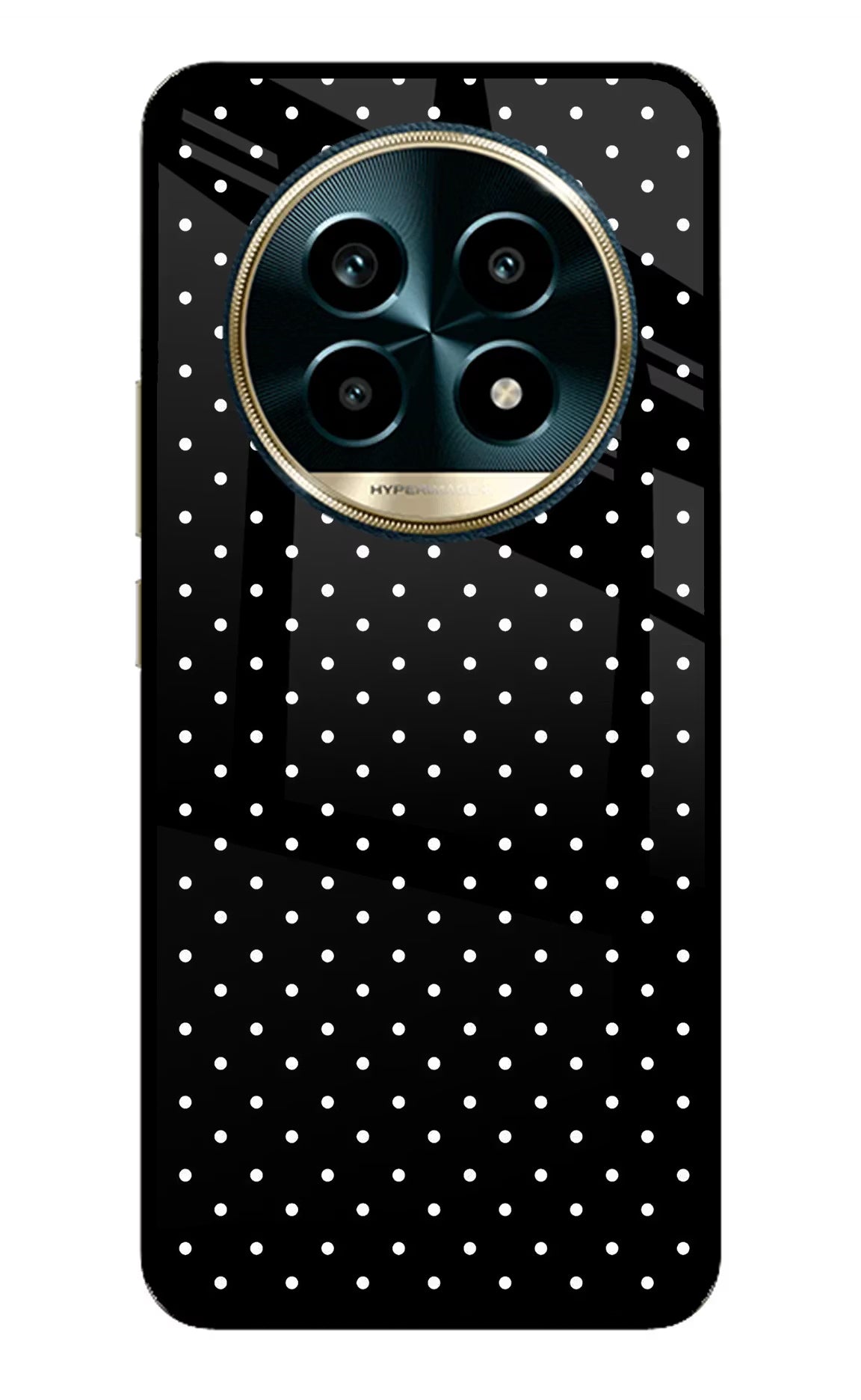 White Dots Realme 13 Pro 5G Back Cover - White Dots Realme 13 Pro 5G Glass Case Back Cover by Casekaro White Dots Realme 13 Pro 5G Glass Case Back Cover by Casekaro