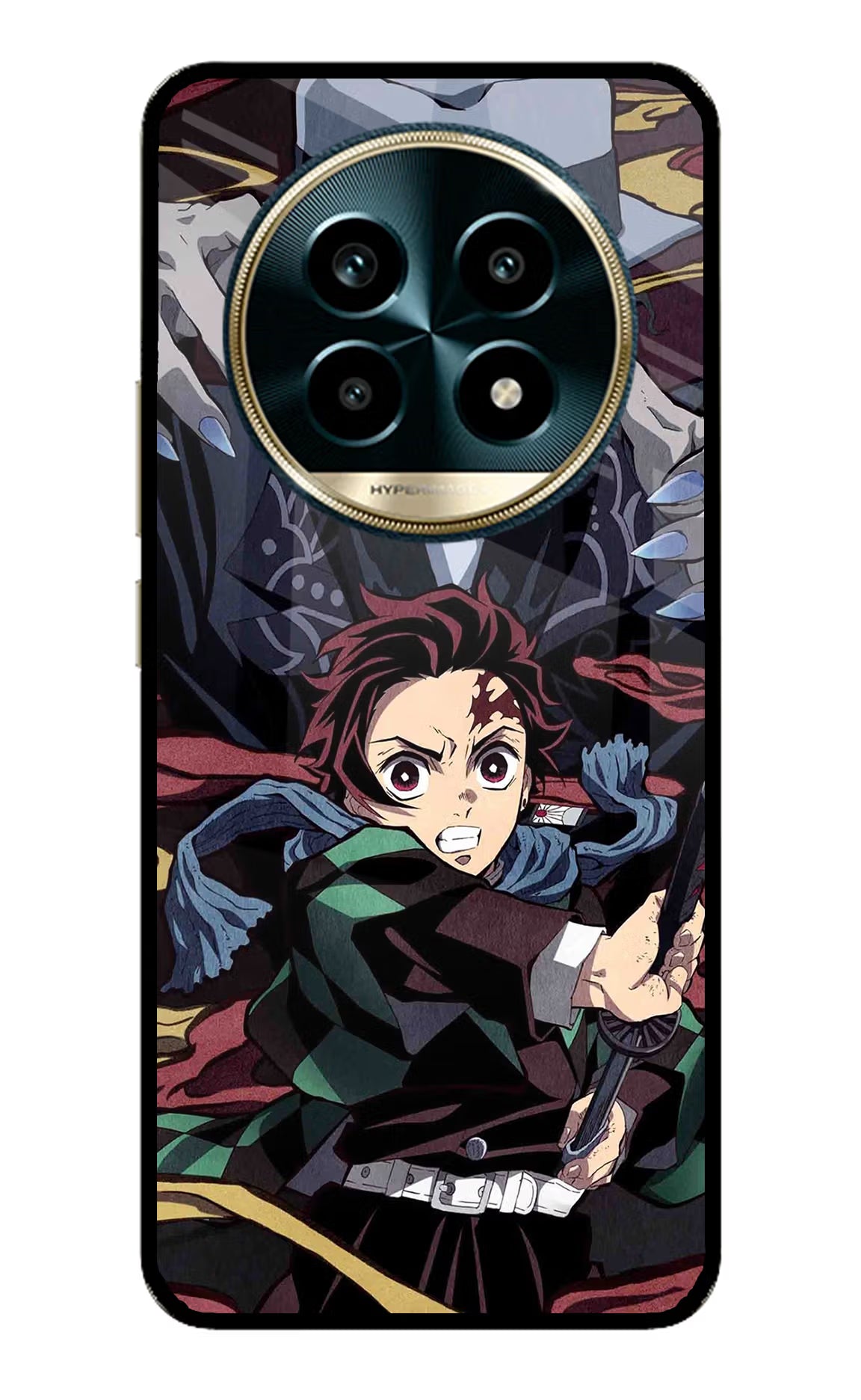 Demon Slayer Realme 13 Pro 5G Back Cover - Demon Slayer Realme 13 Pro 5G Glass Case Back Cover by Casekaro Demon Slayer Realme 13 Pro 5G Glass Case Back Cover by Casekaro