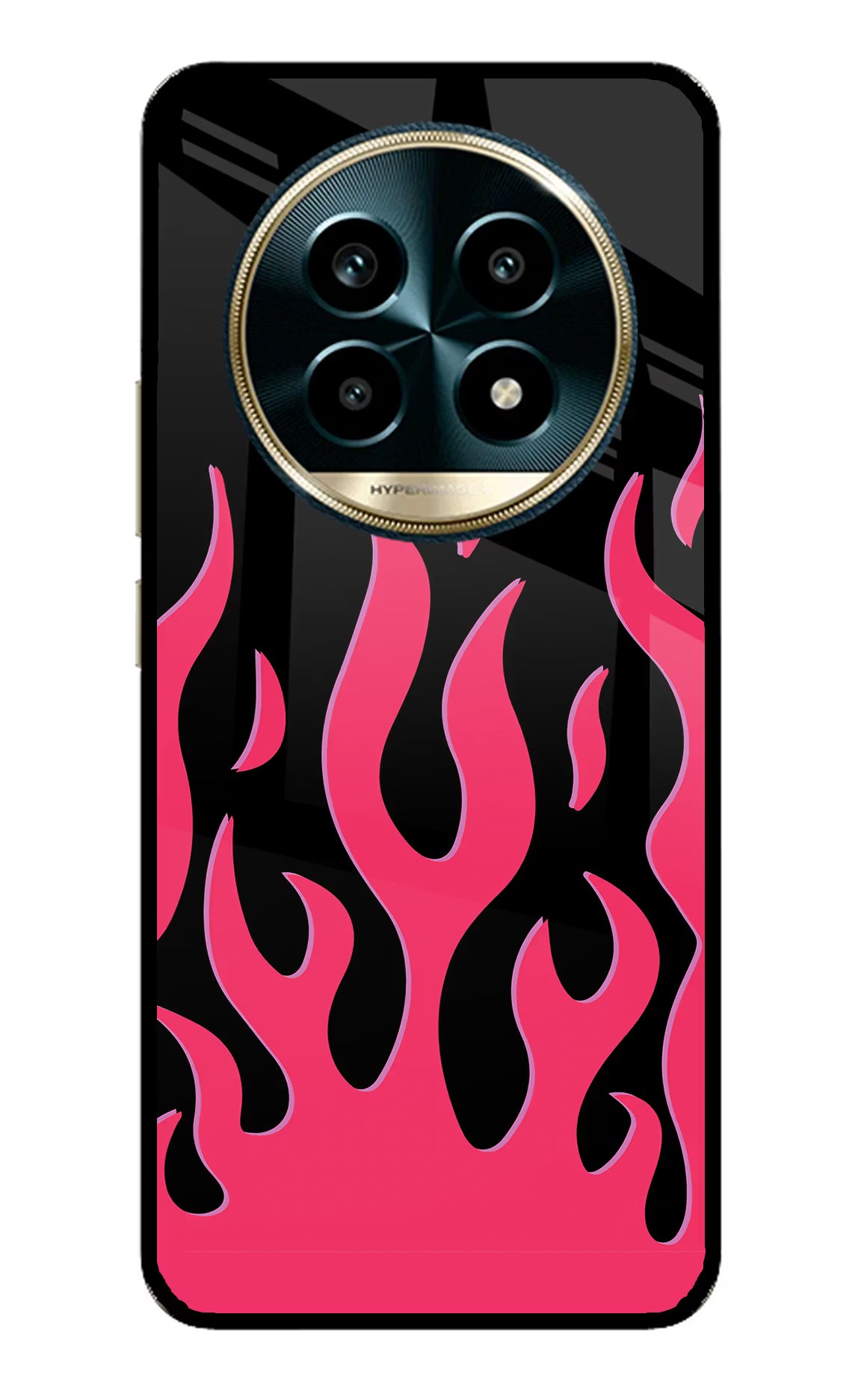 Fire Flames Realme 13 Pro 5G Back Cover - Fire Flames Realme 13 Pro 5G Glass Case Back Cover by Casekaro Fire Flames Realme 13 Pro 5G Glass Case Back Cover by Casekaro