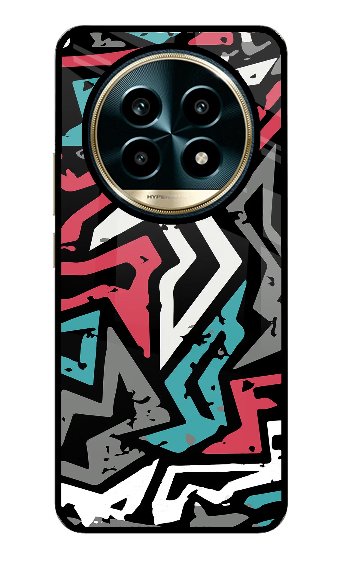 Geometric Graffiti Realme 13 Pro 5G Glass Case - Geometric Graffiti Realme 13 Pro 5G Glass Case Geometric Graffiti Realme 13 Pro 5G Glass Case