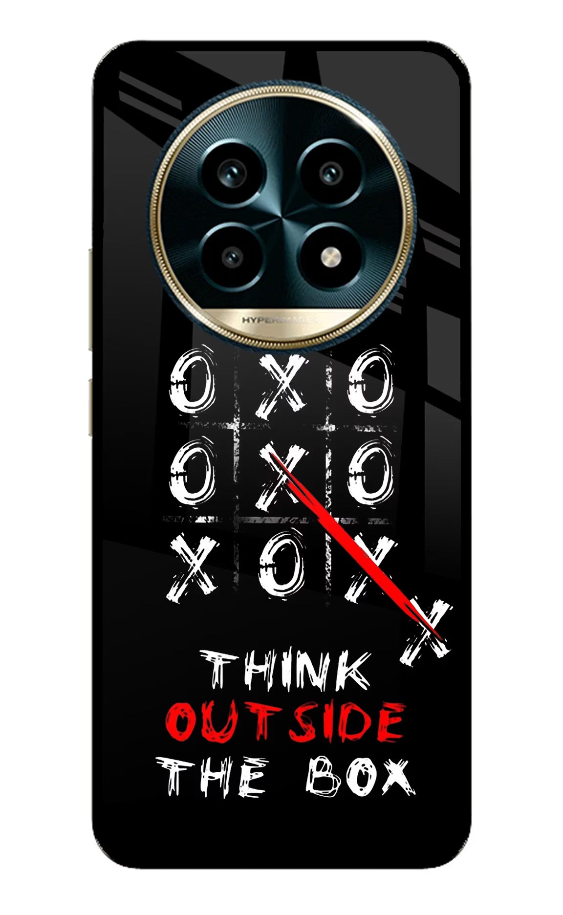 Think out of the BOX Realme 13 Pro 5G Back Cover - Think out of the BOX Realme 13 Pro 5G Glass Case Back Cover by Casekaro Think out of the BOX Realme 13 Pro 5G Glass Case Back Cover by Casekaro