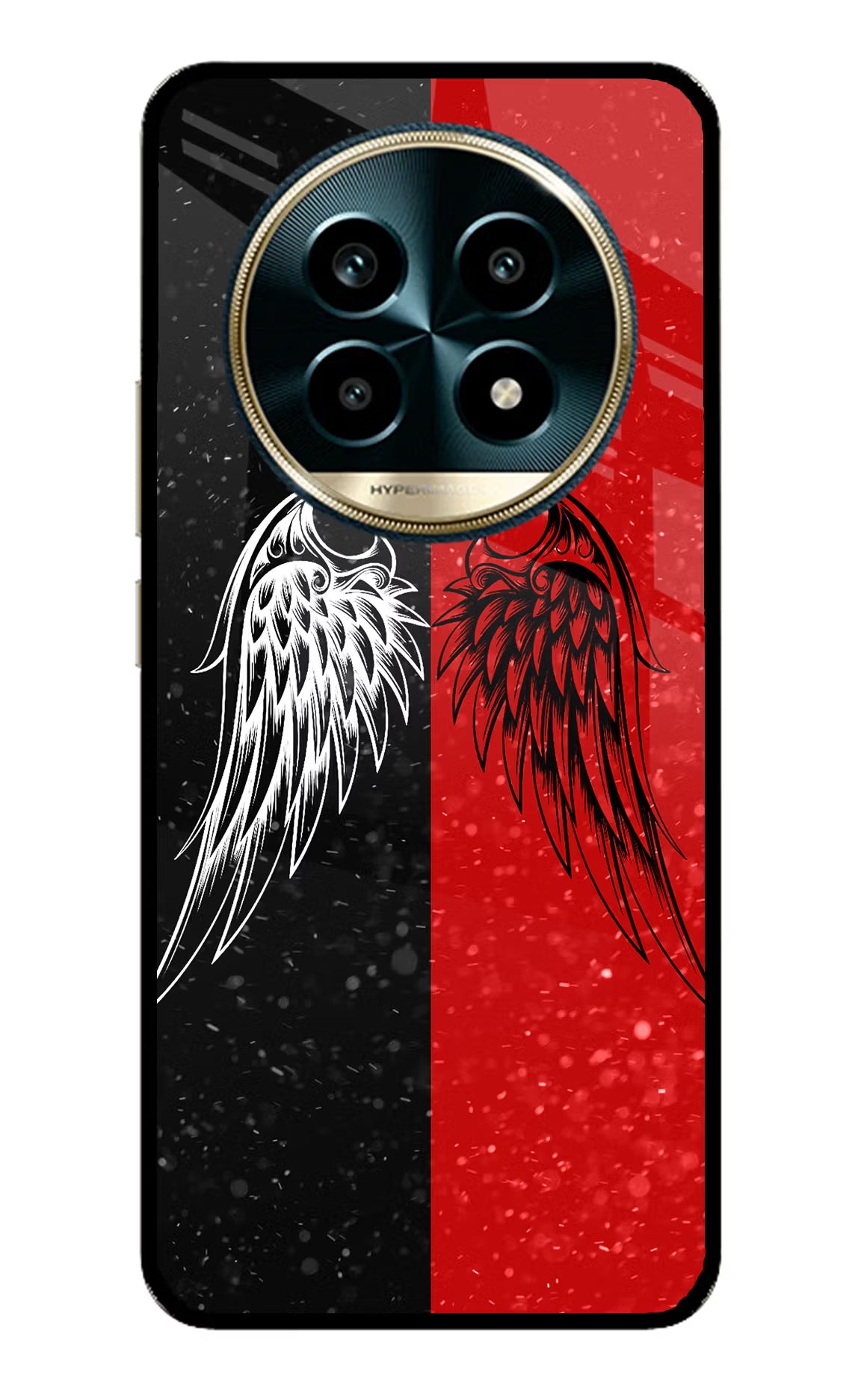 Wings Realme 13 Pro 5G Back Cover - Wings Realme 13 Pro 5G Glass Case Back Cover by Casekaro Wings Realme 13 Pro 5G Glass Case Back Cover by Casekaro